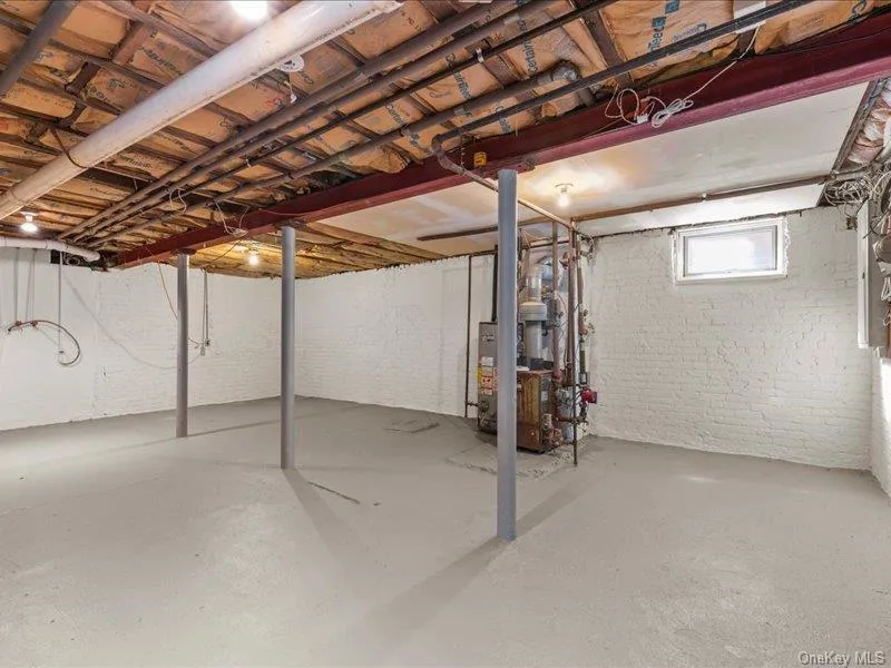Full unfinished basement with utilities. Full unfinished basement with utilities.