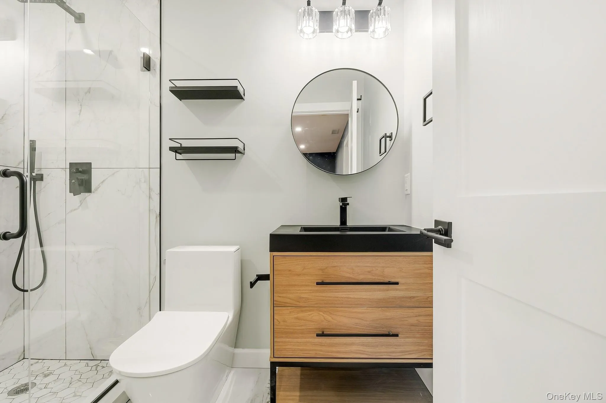 2nd full bathroom with modern design, walk in shower, and sophisticated finishes 2nd full bathroom with modern design, walk in shower, and sophisticated finishes