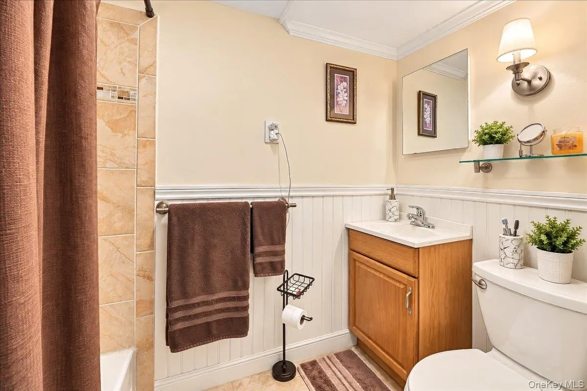 Bath with shower in basement Bath with shower in basement