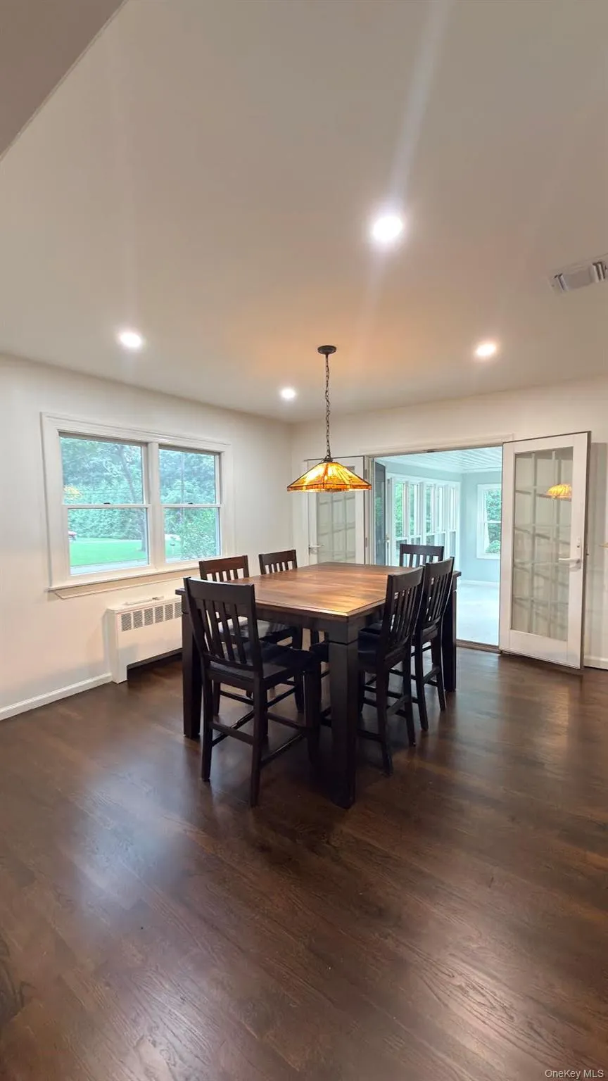 Open to the kitchen and direct access to the all season radiant heated floor porch. Open to the kitchen and direct access to the all season radiant heated floor porch.
