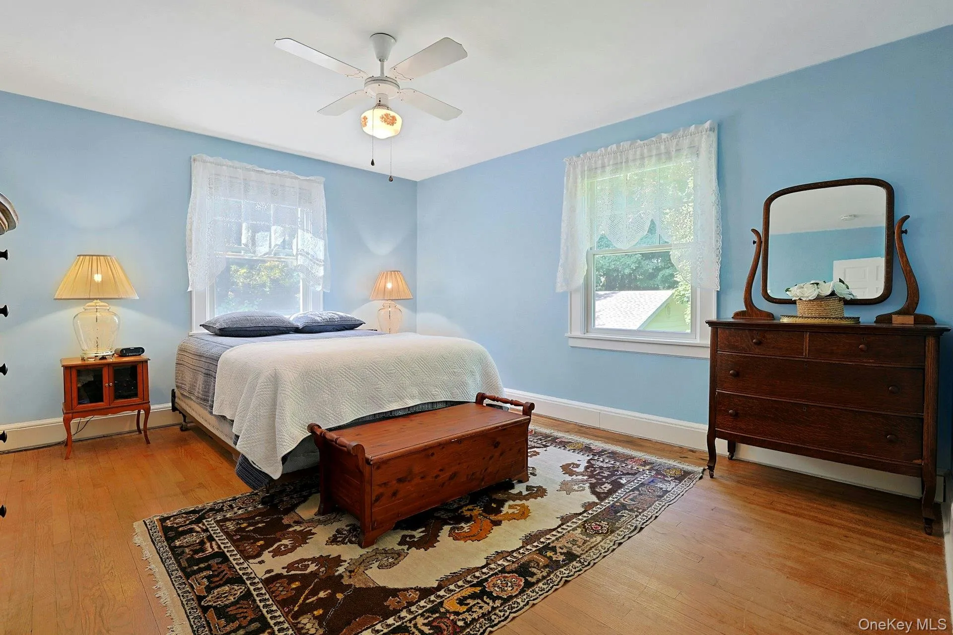 Bedroom one with large closets Bedroom one with large closets