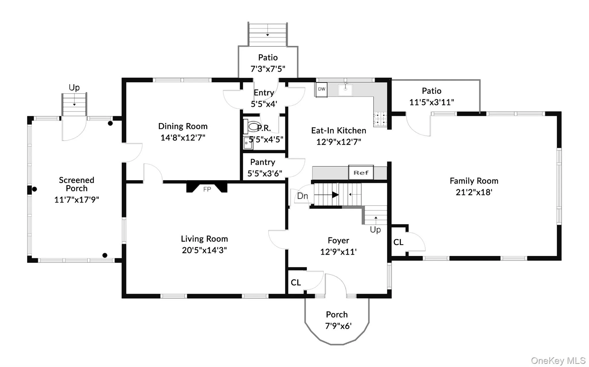 Main level floor plan Main level floor plan