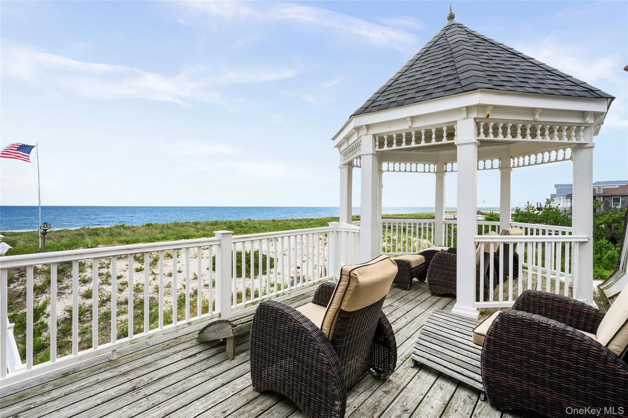Enjoy never ending panoramic Ocean and Bay views from the 2nd floor deck with gazebo Enjoy never ending panoramic Ocean and Bay views from the 2nd floor deck with gazebo