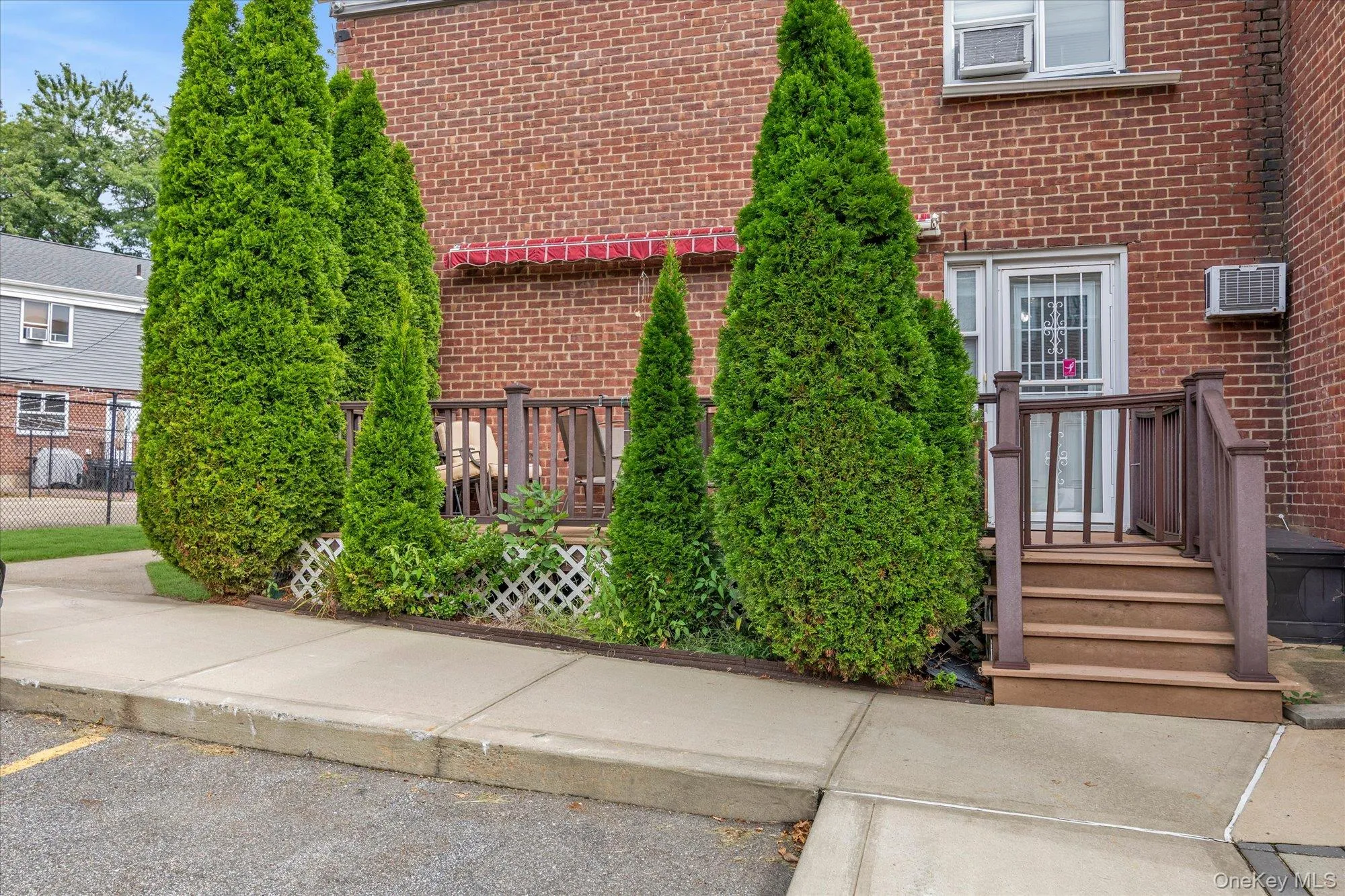 Entrance to outside deck to be accessed from the back of your unit Entrance to outside deck to be accessed from the back of your unit