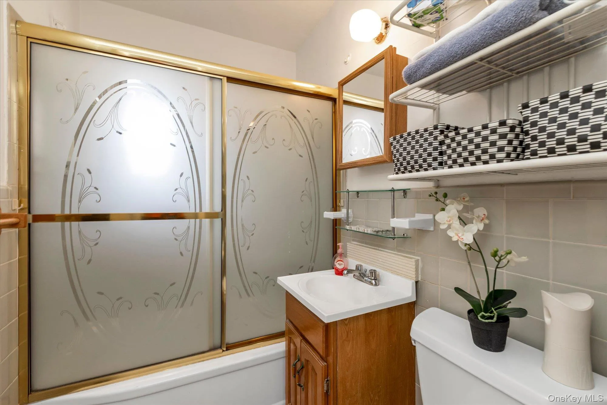 Bathroom has a window Bathroom has a window