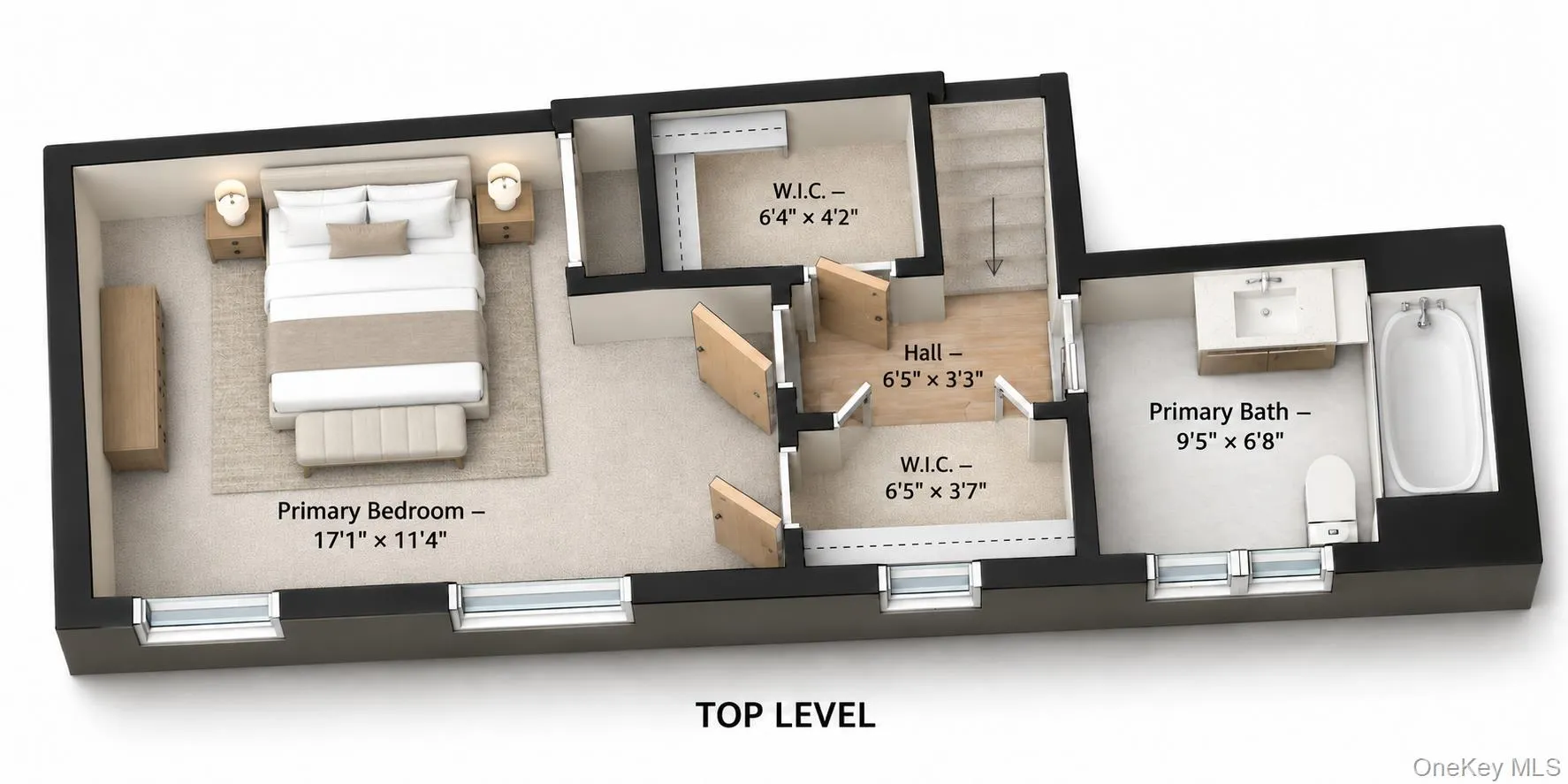 Top Level - Primary Bedroom Floor.Illustration purpose only. Top Level - Primary Bedroom Floor.Illustration purpose only.