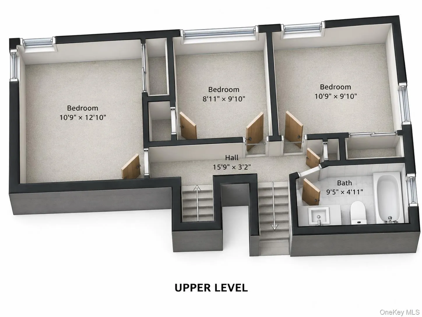 Upper Level for Bedrooms 2,3 & 4. Upper Level for Bedrooms 2,3 & 4.