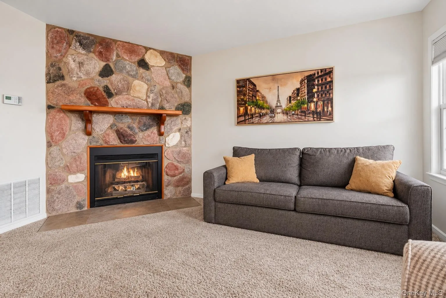 Fireplace in Living Room. Fireplace in Living Room.
