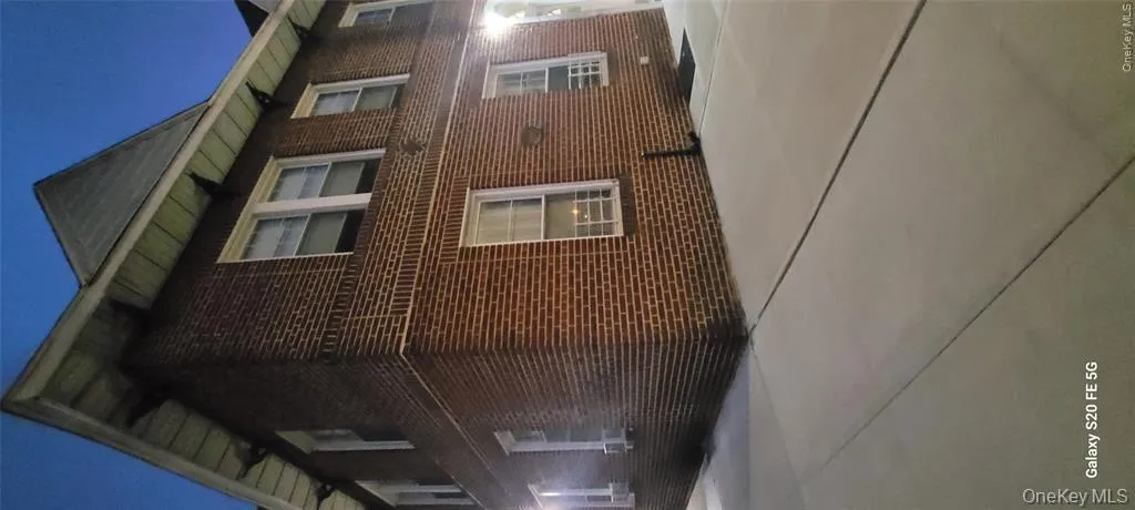 outside of the apartment building outside of the apartment building