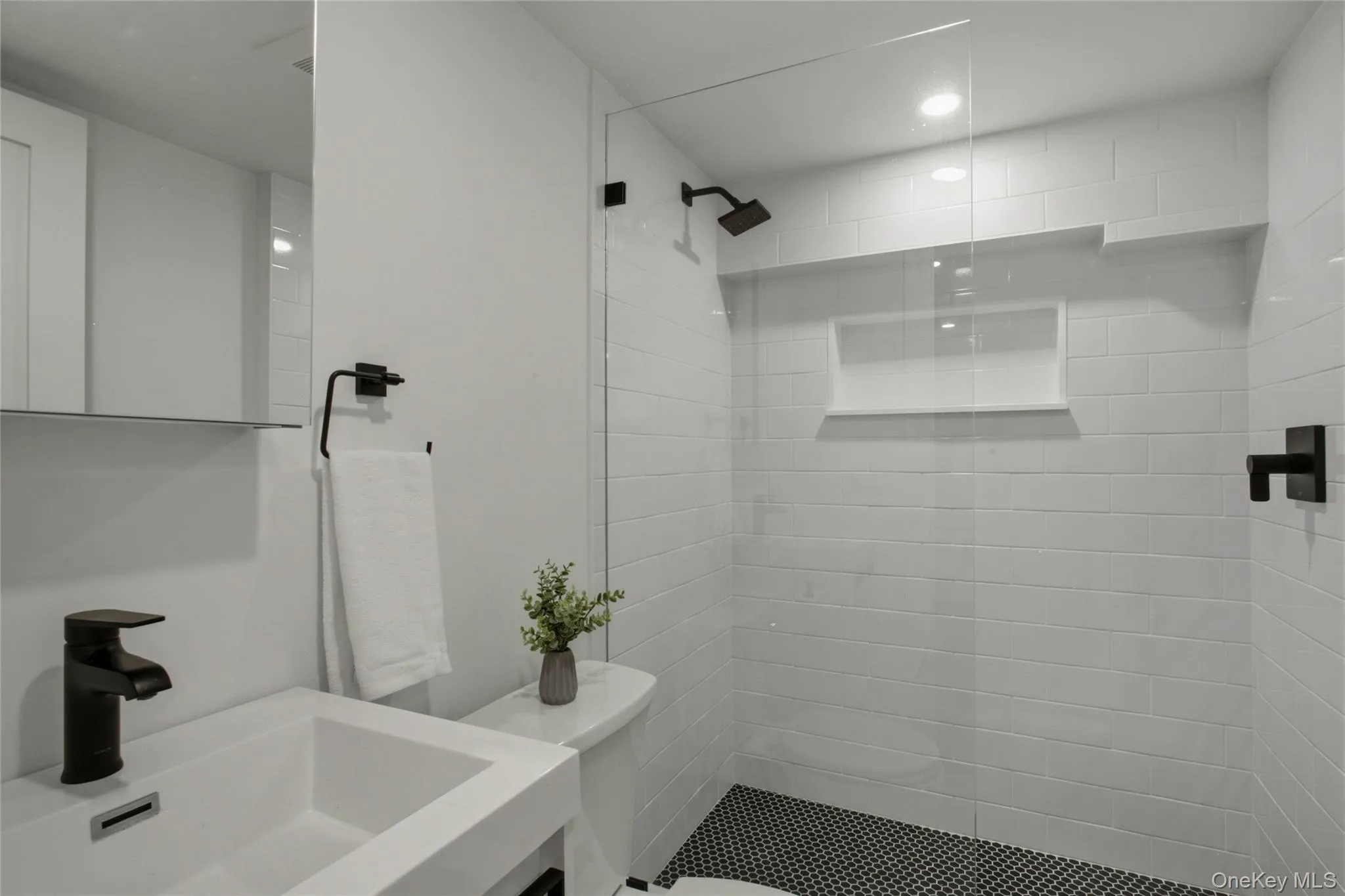 Basement level bathroom. Basement level bathroom.