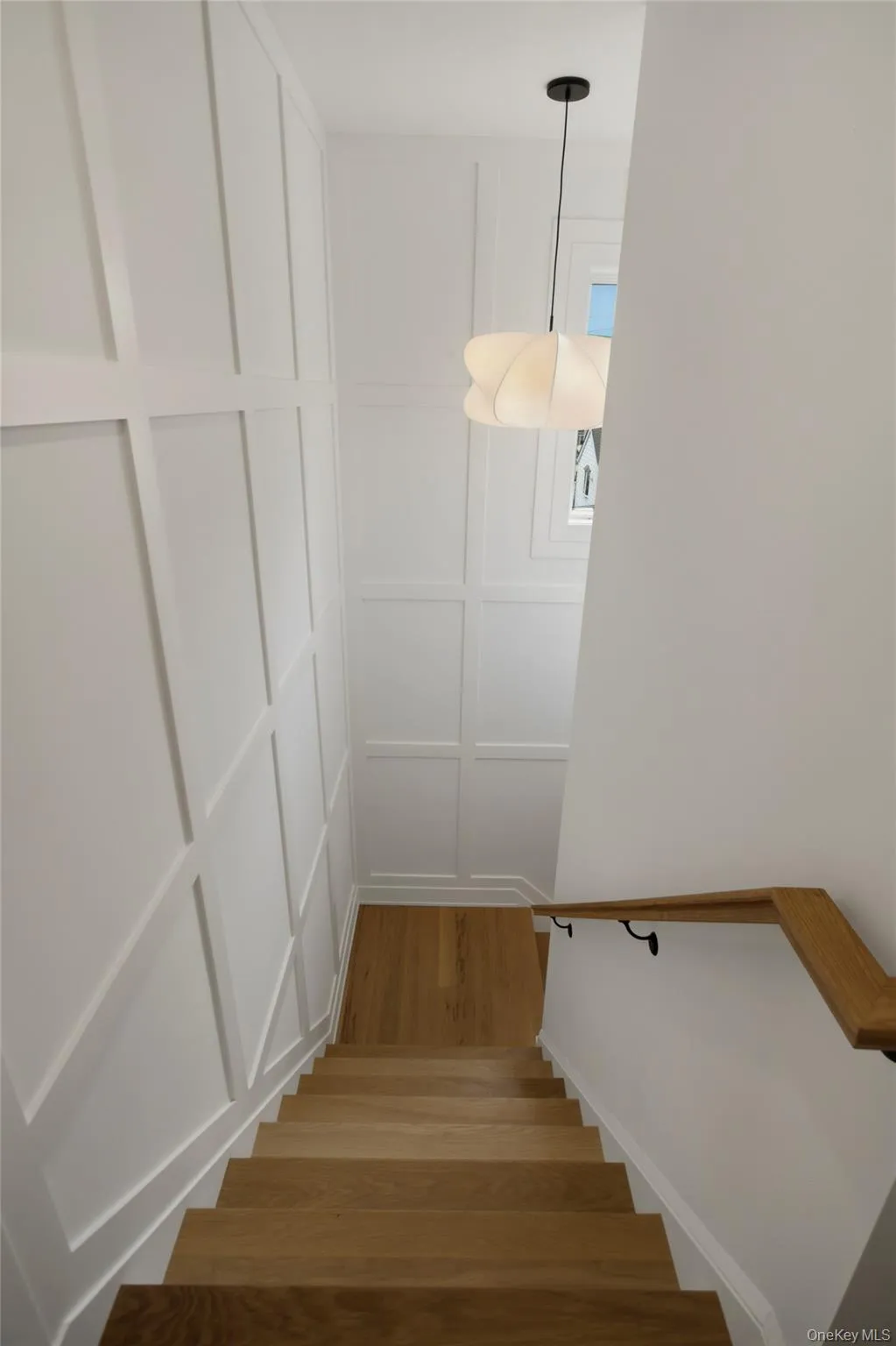 Staircase to the second level. Staircase to the second level.