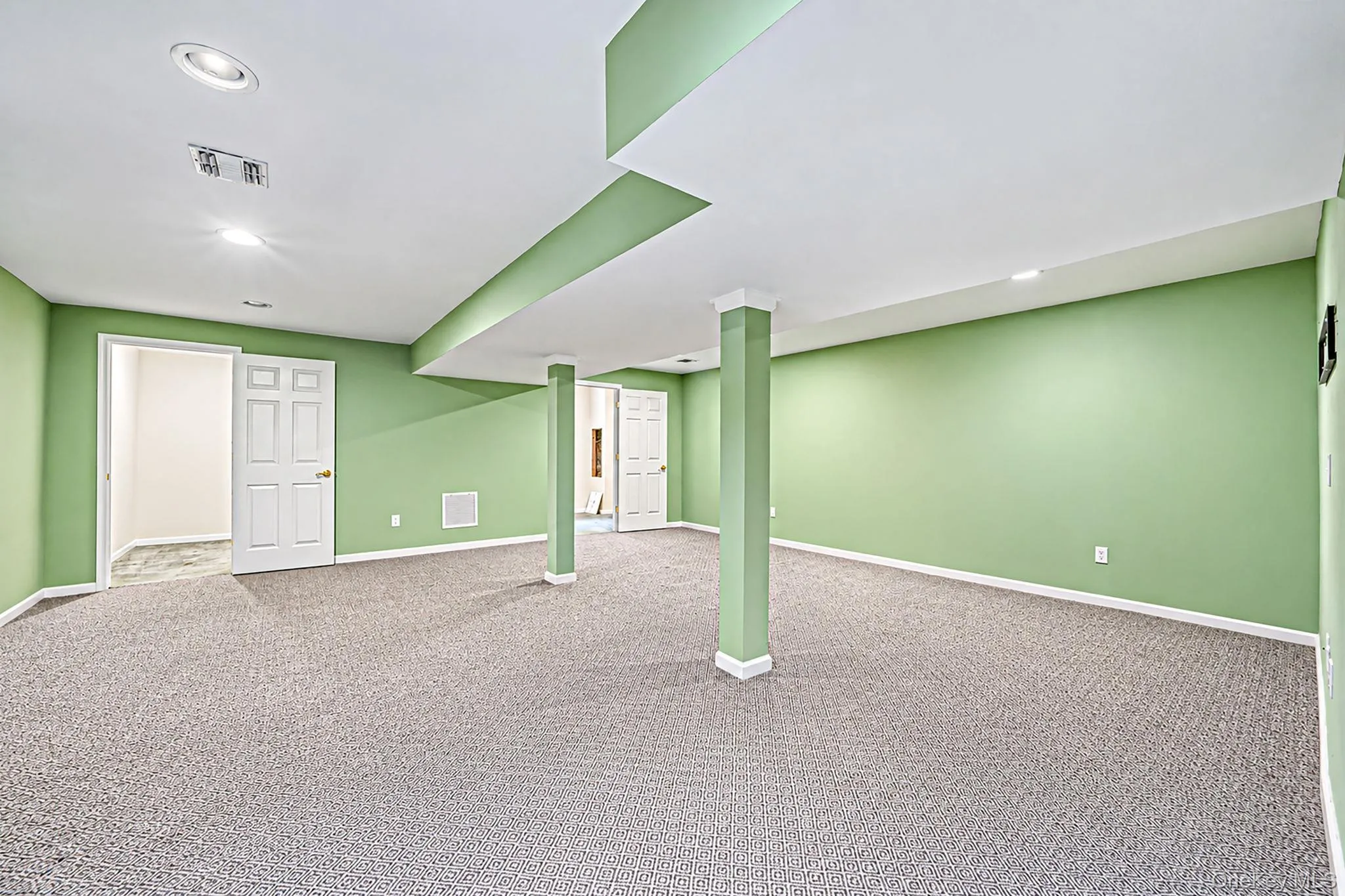 Finished basement, storage closets and utilities Finished basement, storage closets and utilities