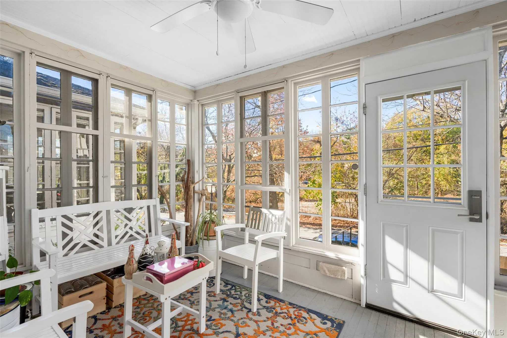 Sunroom / solarium with ceiling fan Sunroom / solarium with ceiling fan