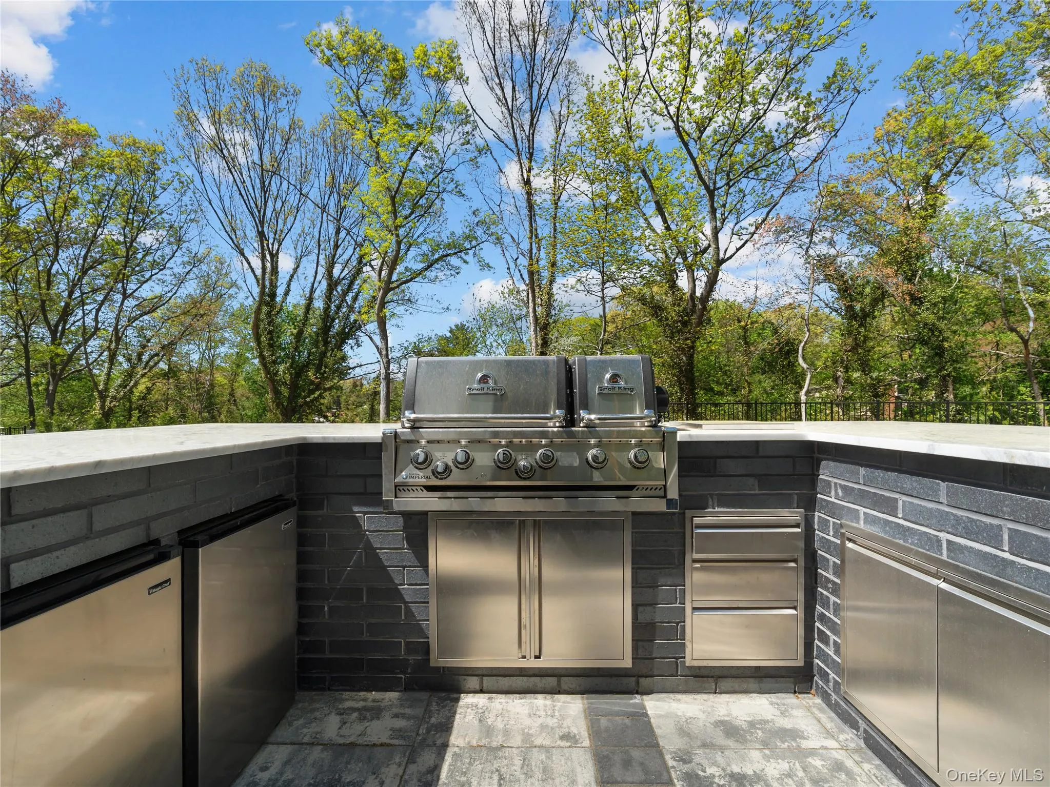View of patio with area for grilling View of patio with area for grilling
