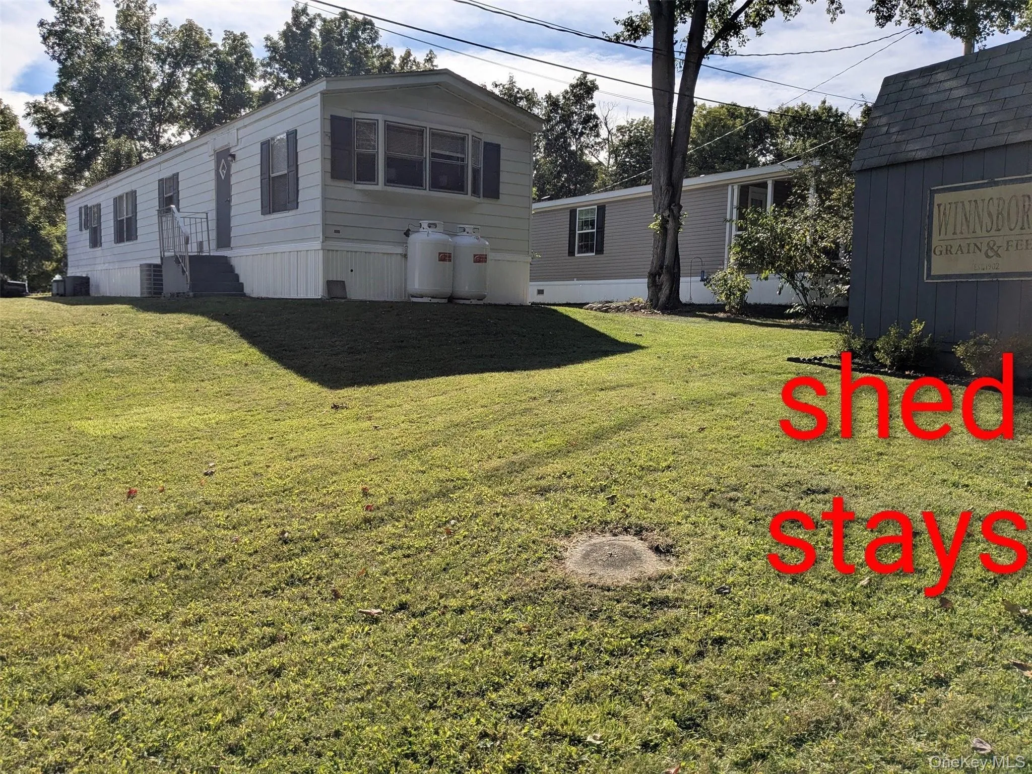 Private park-like rear yard with shed Private park-like rear yard with shed