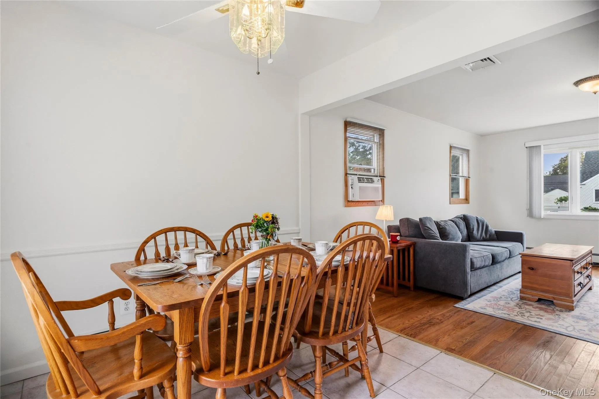 Both the kitchen and dining room flow into each other. Both the kitchen and dining room flow into each other.
