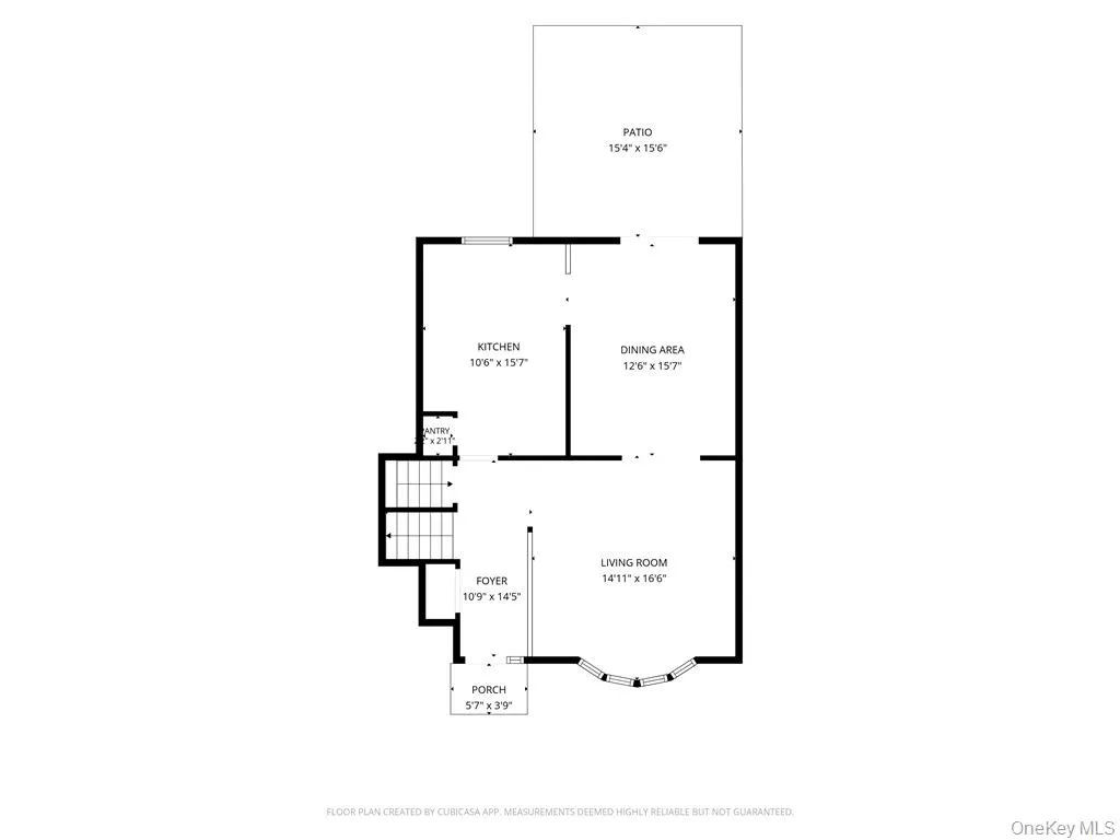 Measurements Deemed Highly Reliable but NOT Guaranteed. - Main Level Floor Plan Measurements Deemed Highly Reliable but NOT Guaranteed. - Main Level Floor Plan