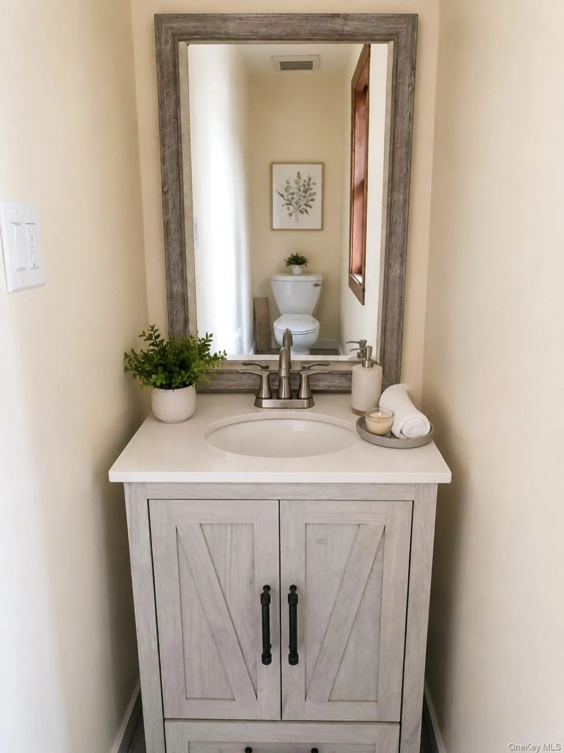 Virtually Staged Powder room Virtually Staged Powder room