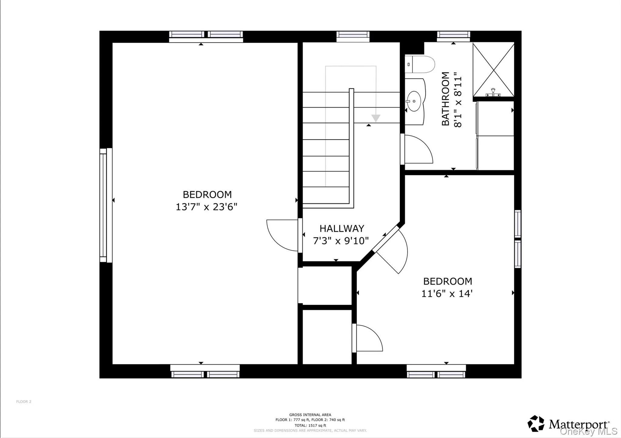Upper level layout Upper level layout