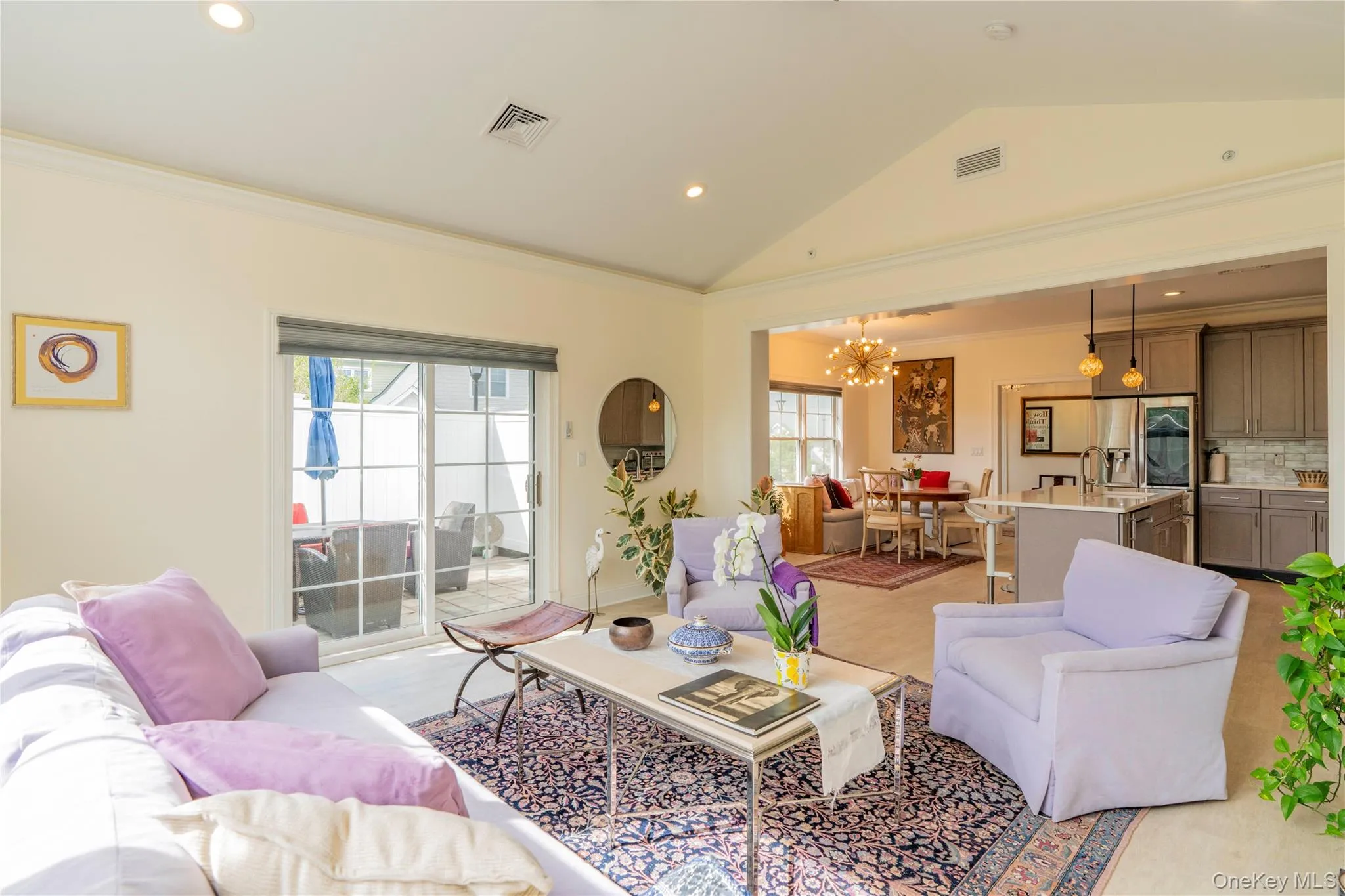 Sliding Glass Doors Lead to Patio off the Living Room Sliding Glass Doors Lead to Patio off the Living Room