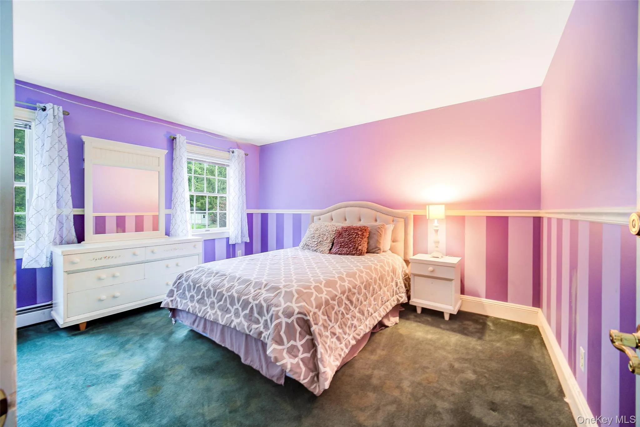 Bedroom #4 This room is carpeted and has custom chair rail Bedroom #4 This room is carpeted and has custom chair rail