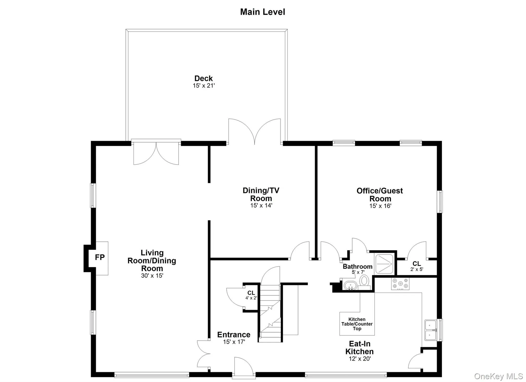 Main Level Floor Plan Main Level Floor Plan