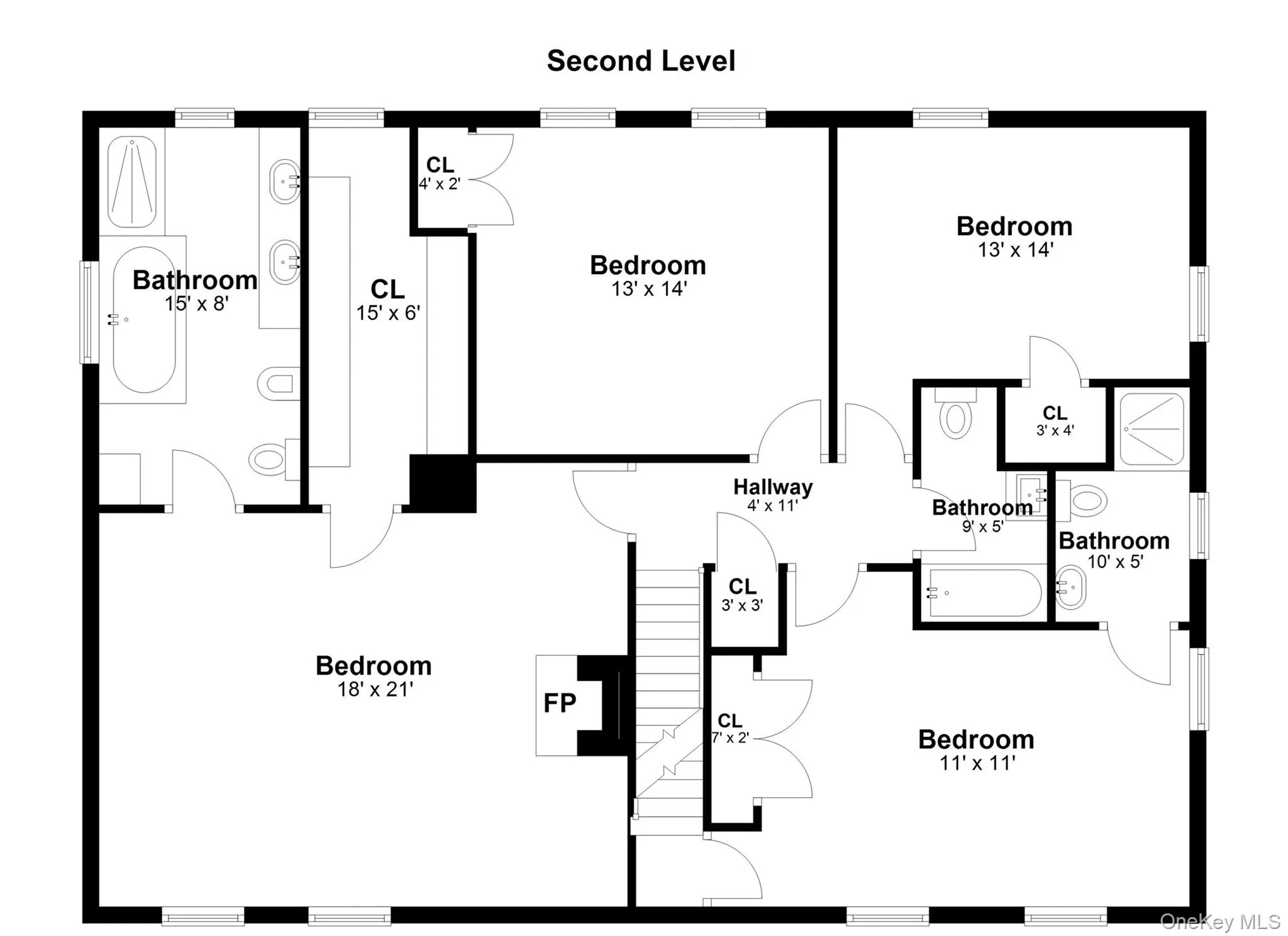 Second Level Floor Plan Second Level Floor Plan