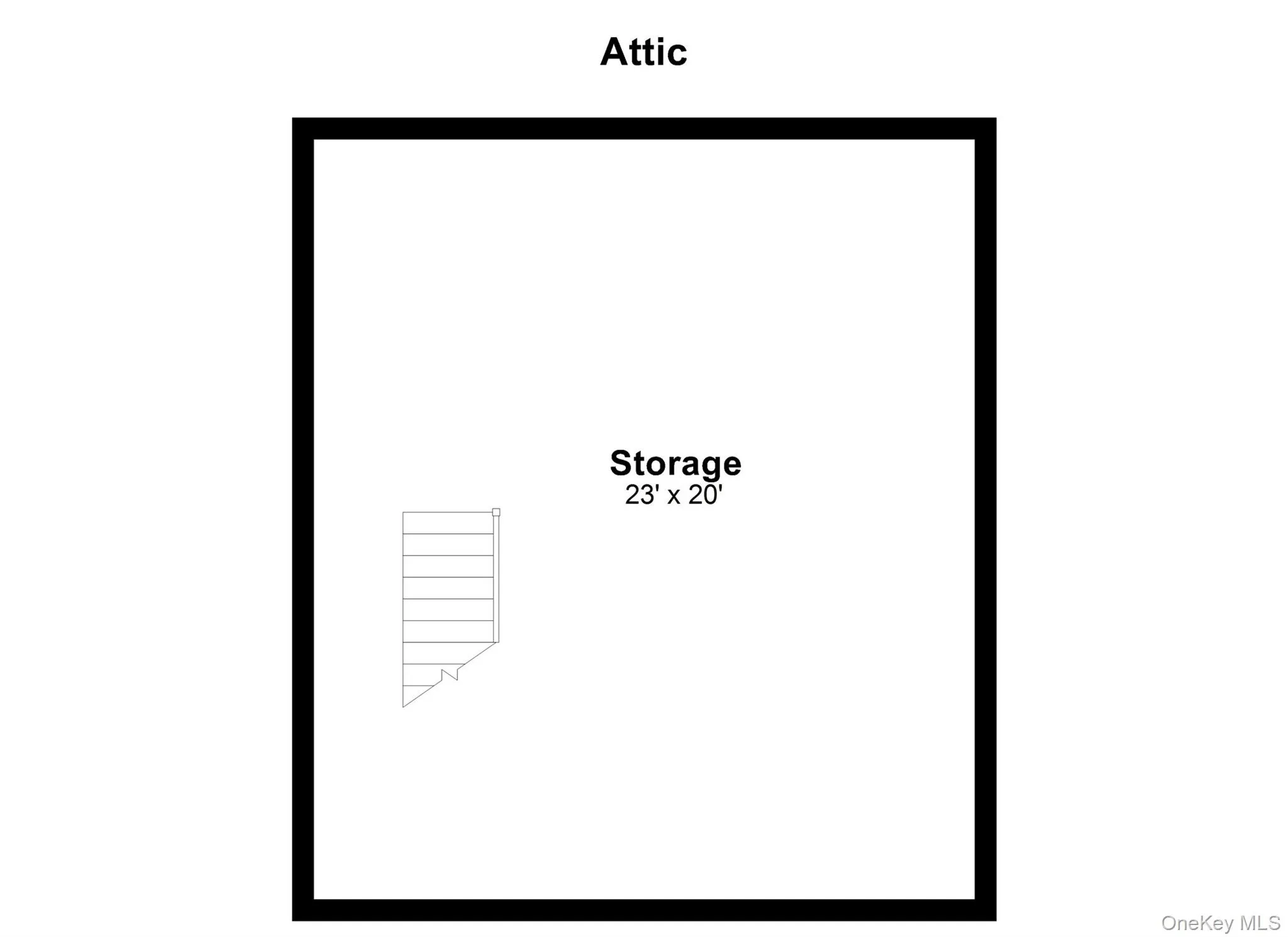 Attic Level Floor Plan Attic Level Floor Plan