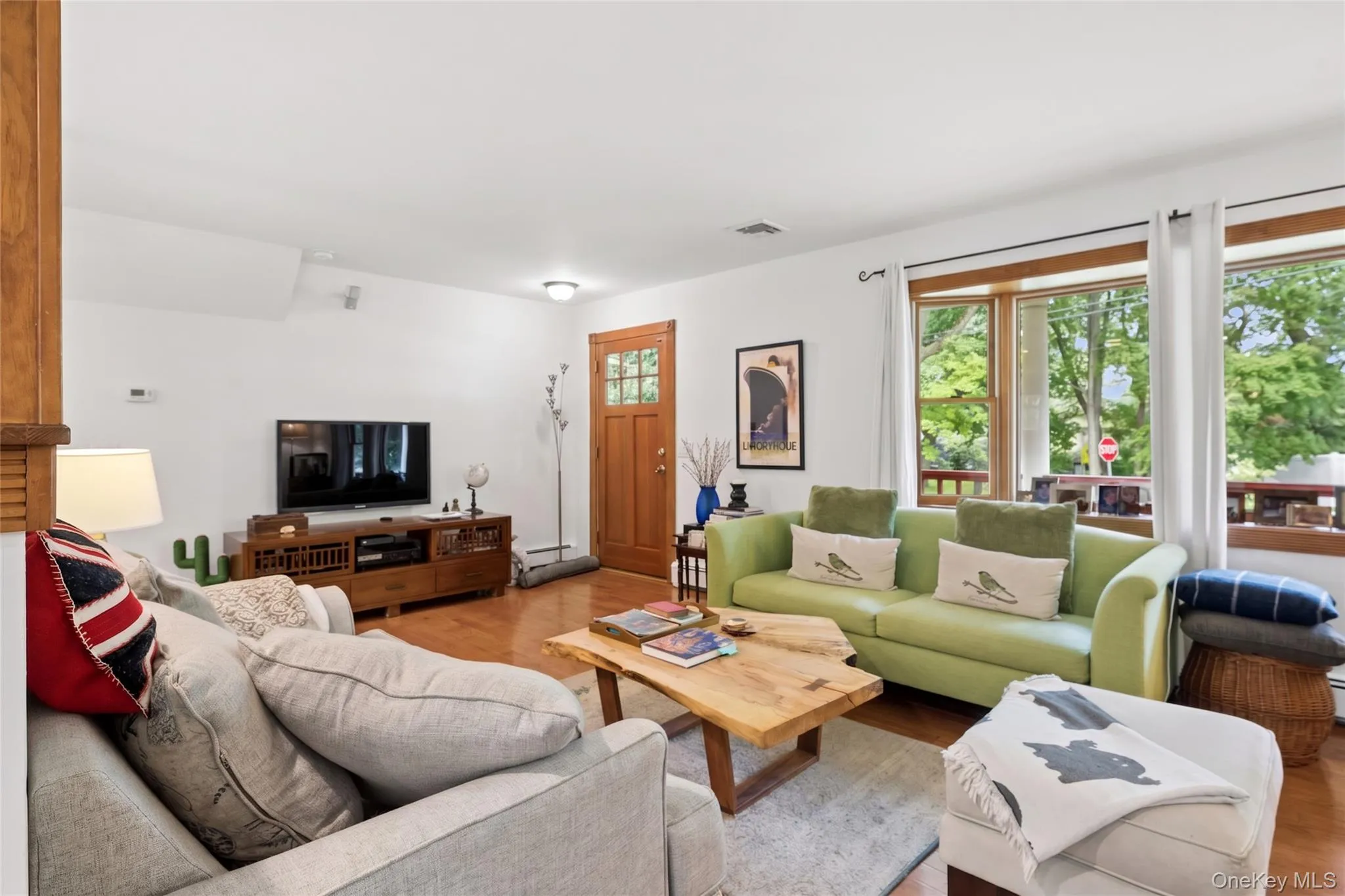 Living room, with hardwood floors Living room, with hardwood floors