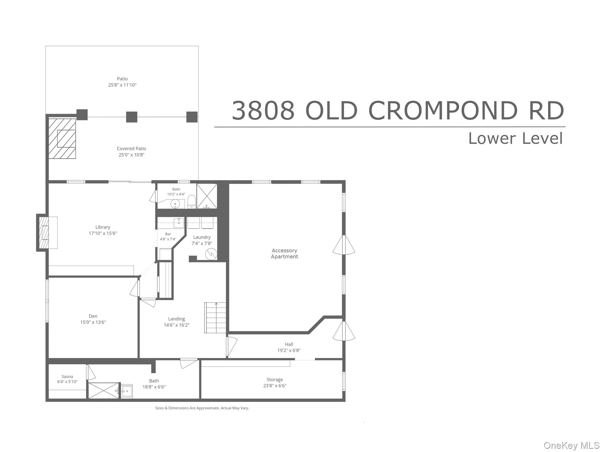Lower level floor plan Lower level floor plan