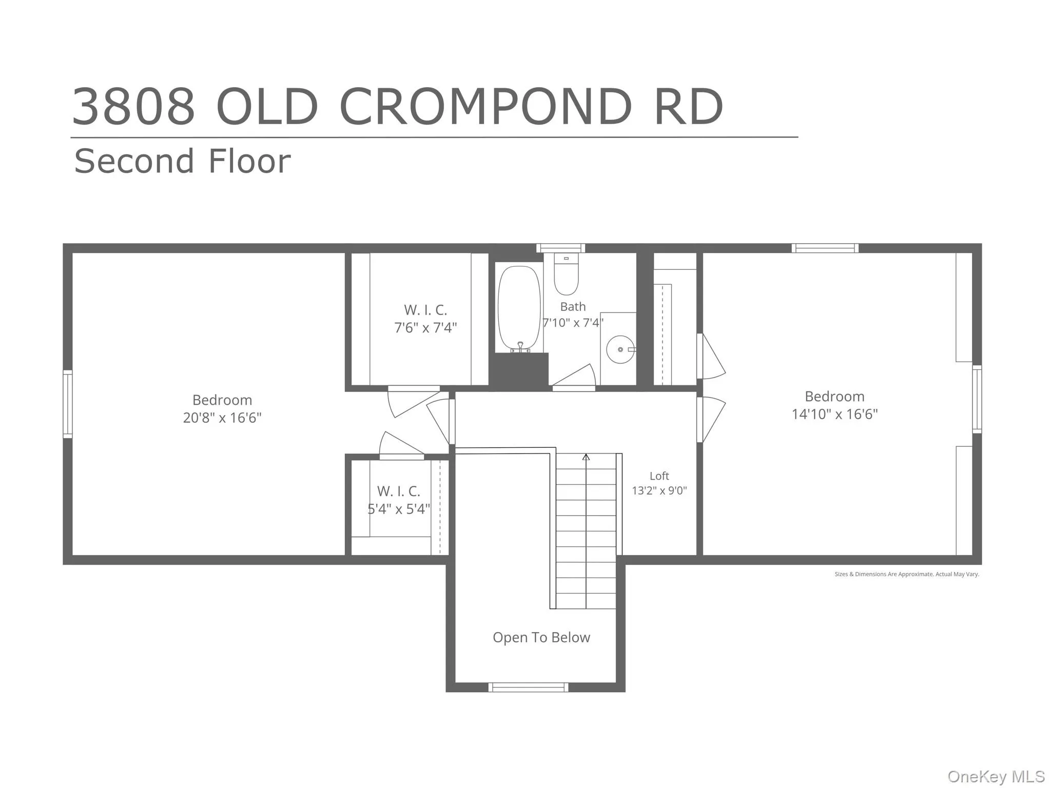 Upstairs floor plan Upstairs floor plan