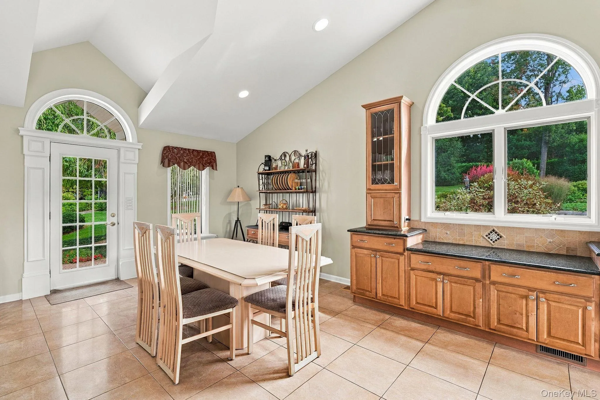 A spectacular kitchen beneath a soaring vaulted ceiling. A spectacular kitchen beneath a soaring vaulted ceiling.