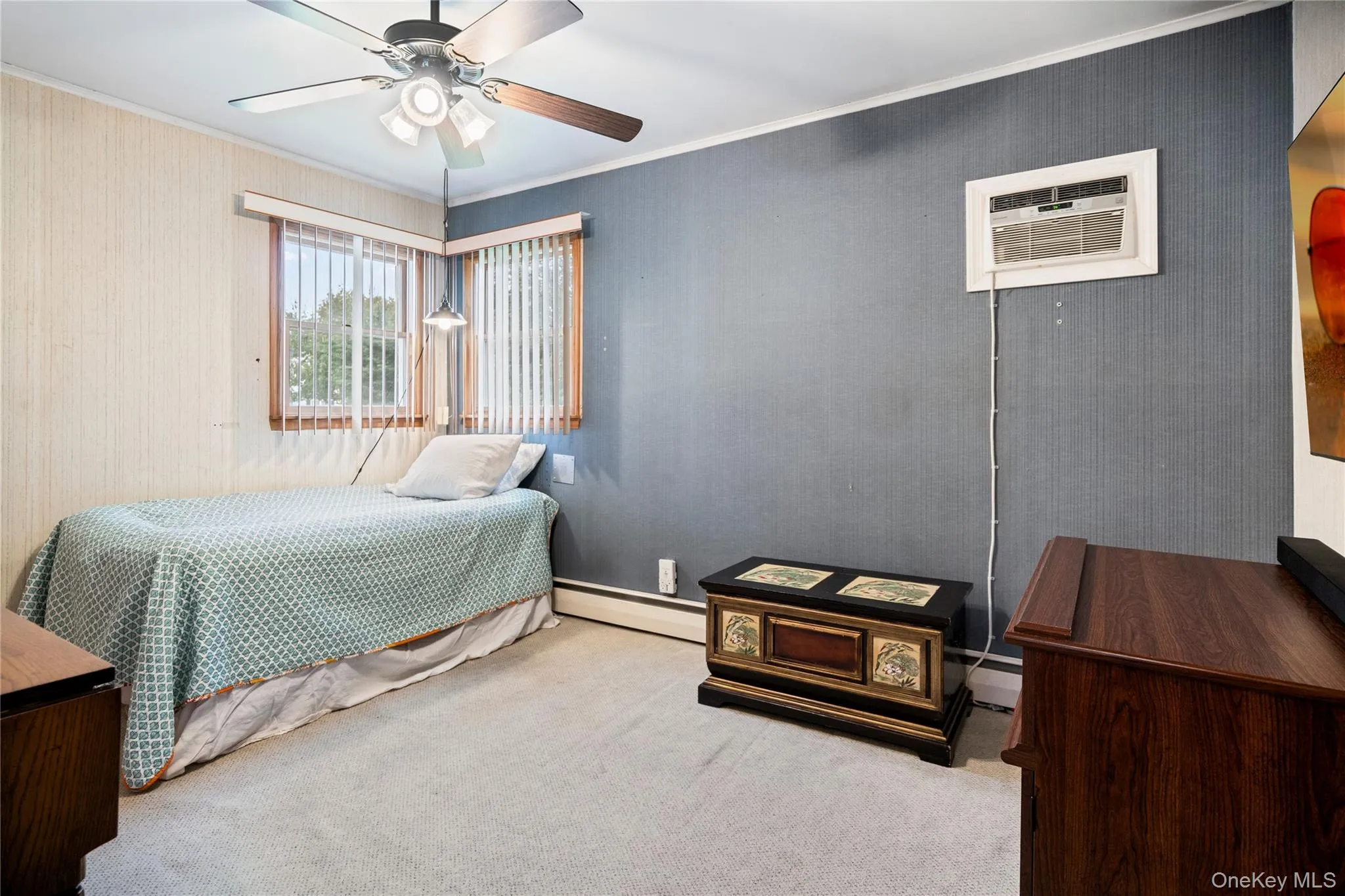 The 1st bedroom is just beyond the bathroom and located on the back left corner of the home. The 1st bedroom is just beyond the bathroom and located on the back left corner of the home.