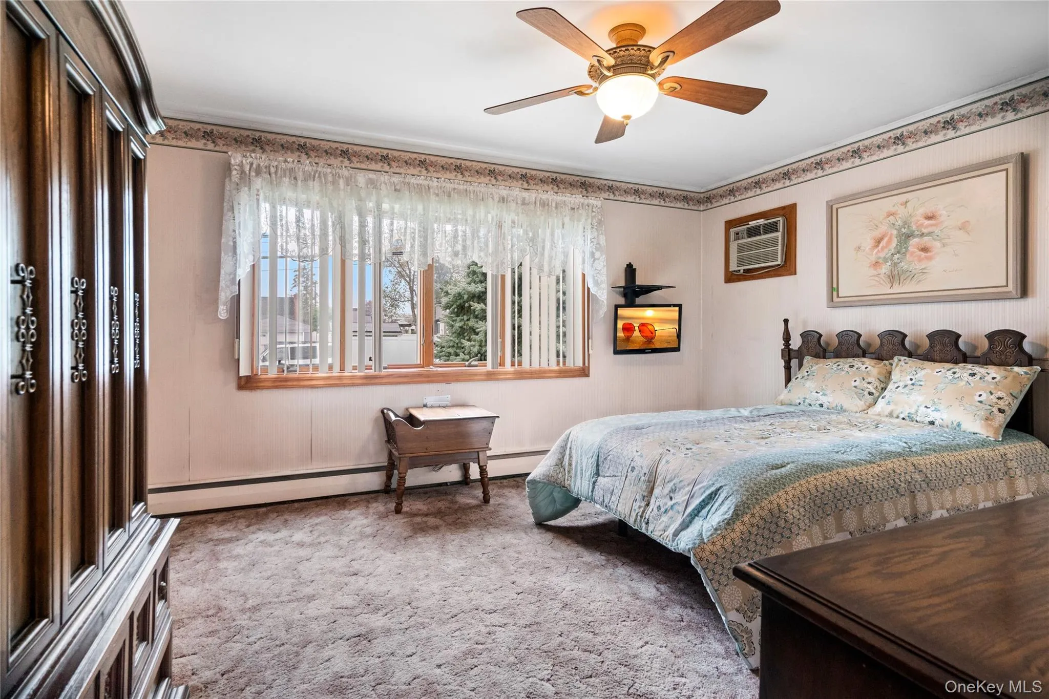 The 3rd bedroom, or primary bedroom, is located at the end of the hall and in the left corner of the front of the home. The 3rd bedroom, or primary bedroom, is located at the end of the hall and in the left corner of the front of the home.