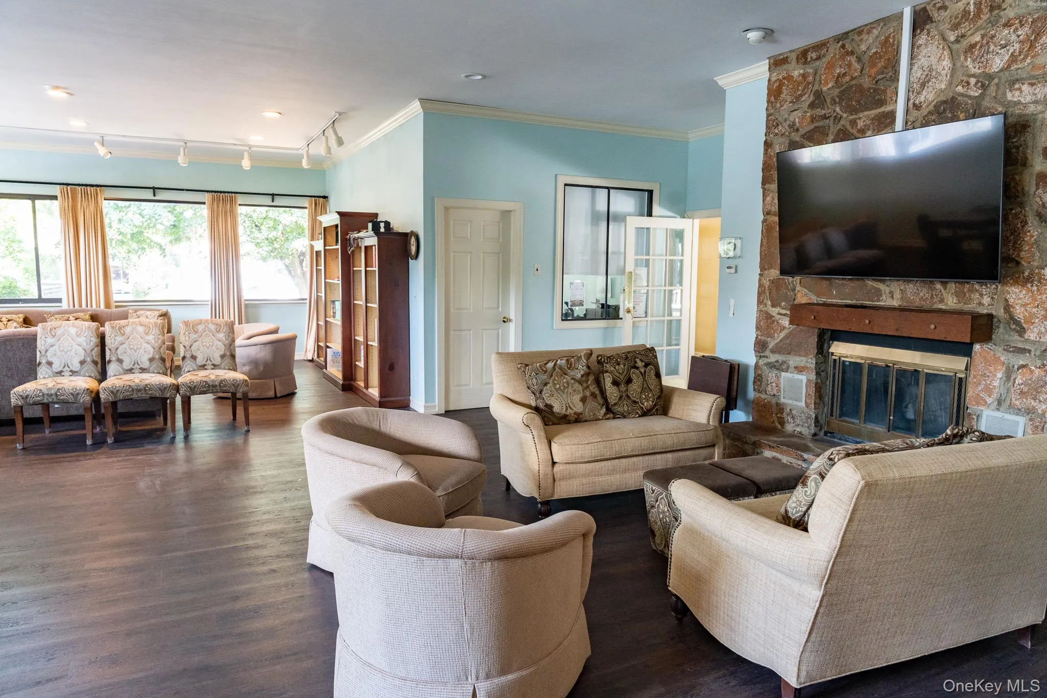 Lounge and TV room in clubhouse Lounge and TV room in clubhouse