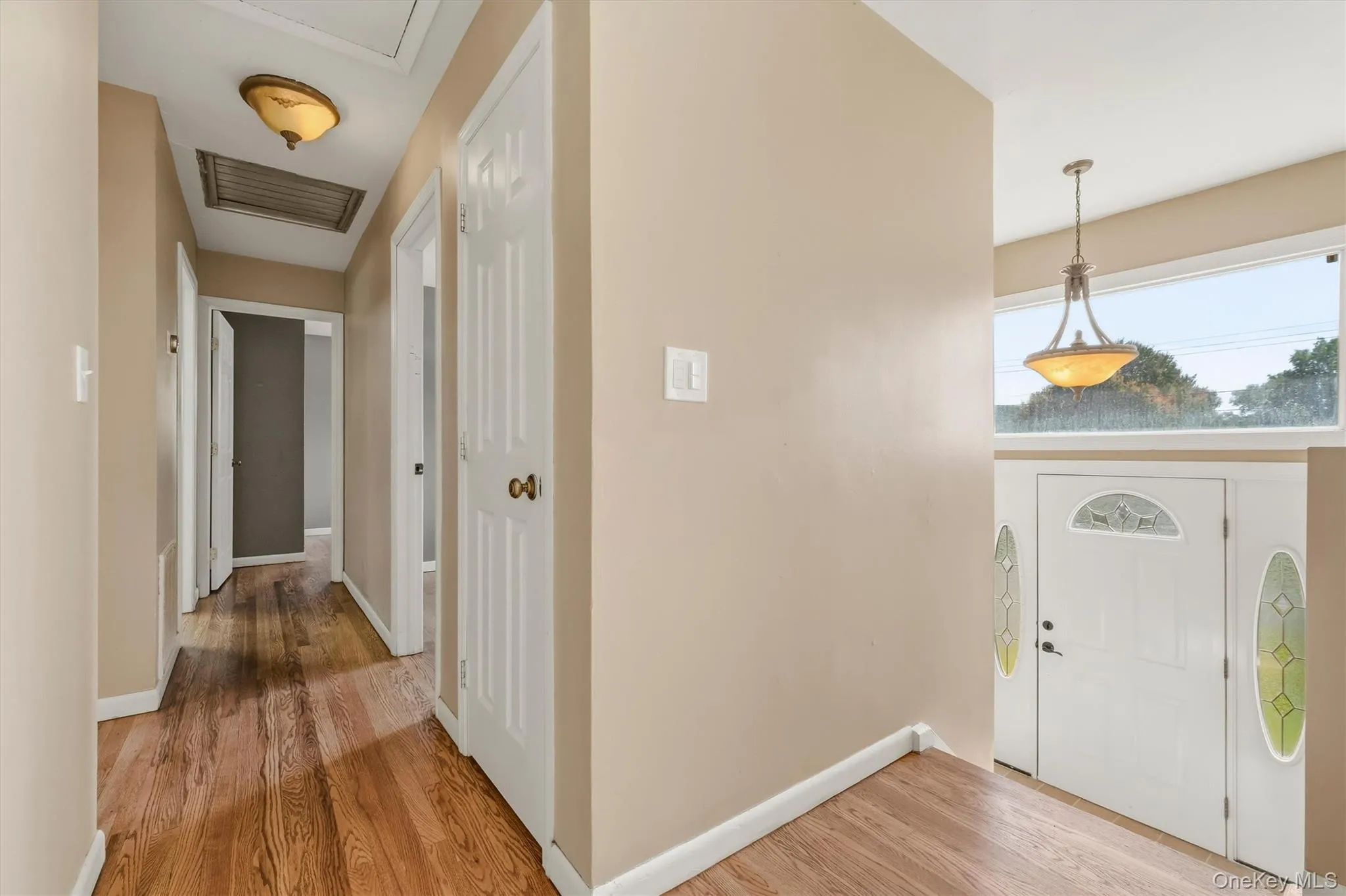 Entry foyer is accented with tile flooring. Entry foyer is accented with tile flooring.