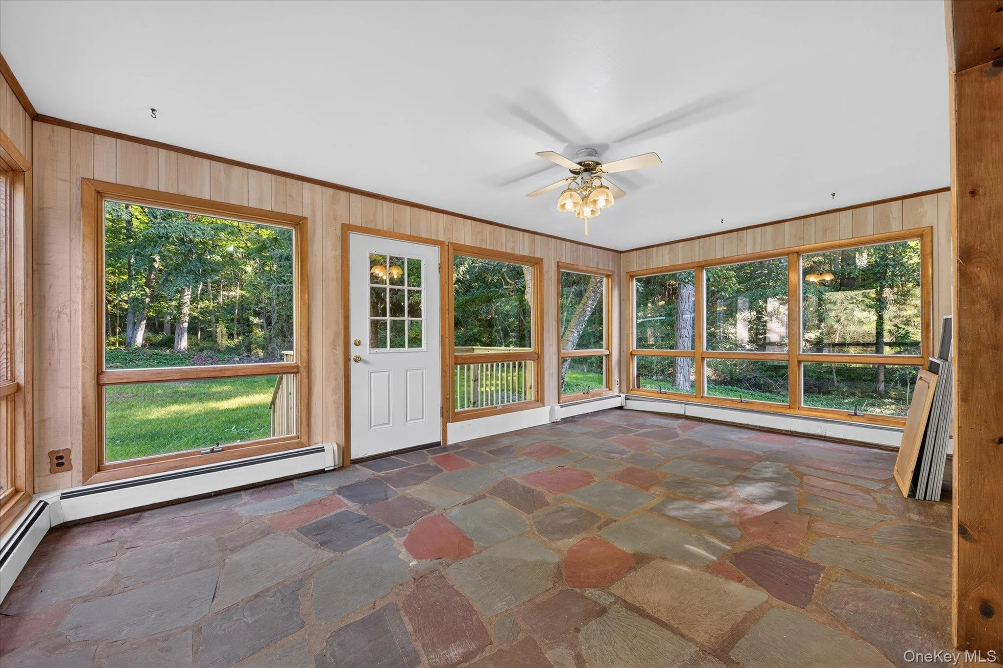 Sunroom with Slate Floor Sunroom with Slate Floor