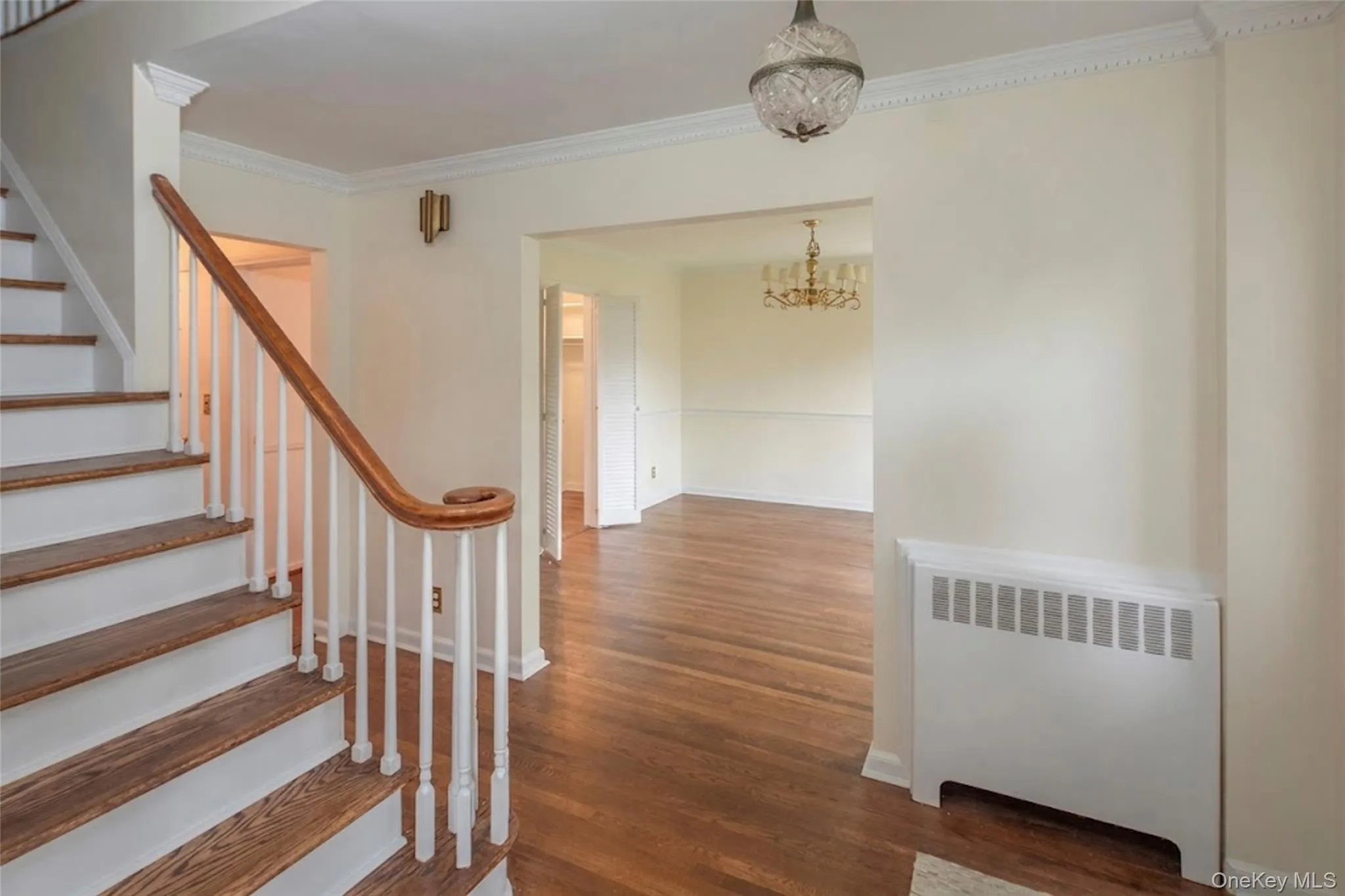 The entire house has been freshly painted and the floor have been refinished. The classic center hall layout provides both living and dining room access from the foyer. The entire house has been freshly painted and the floor have been refinished. The classic center hall layout provides both living and dining room access from the foyer.