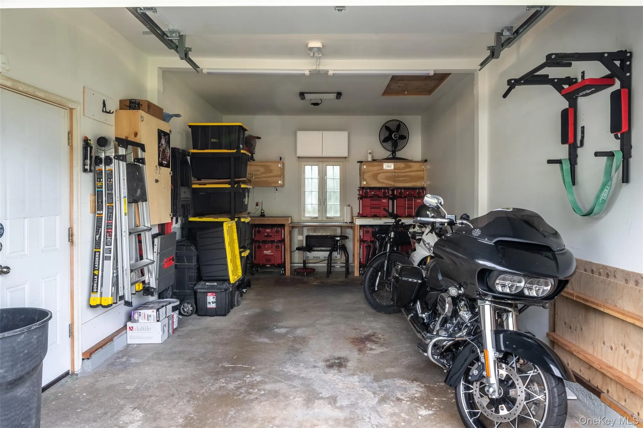 Interior of garage. Spacious enough for a car and storage Interior of garage. Spacious enough for a car and storage