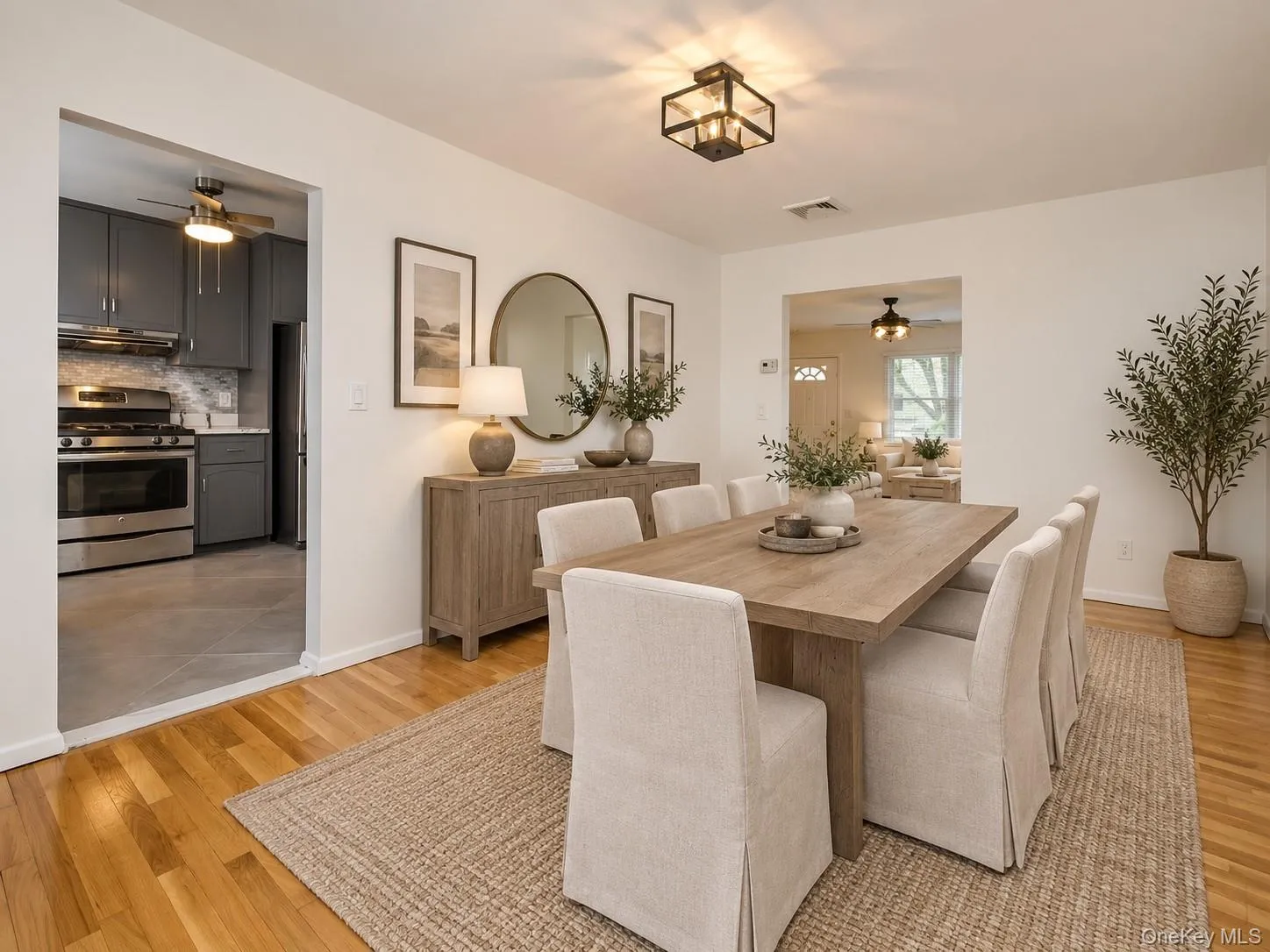 Virtually Staged dining room Virtually Staged dining room
