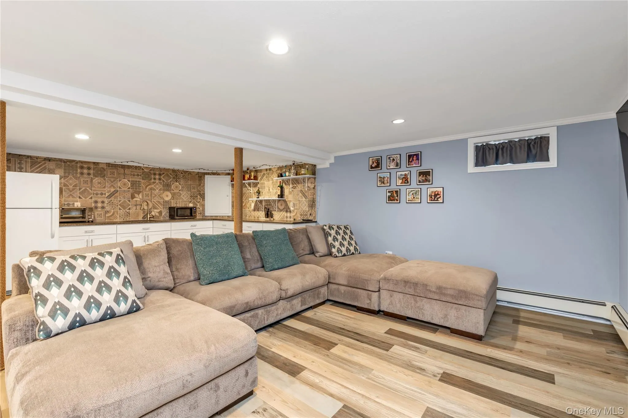 Rec-Room with Tile Floor. Rec-Room with Tile Floor.