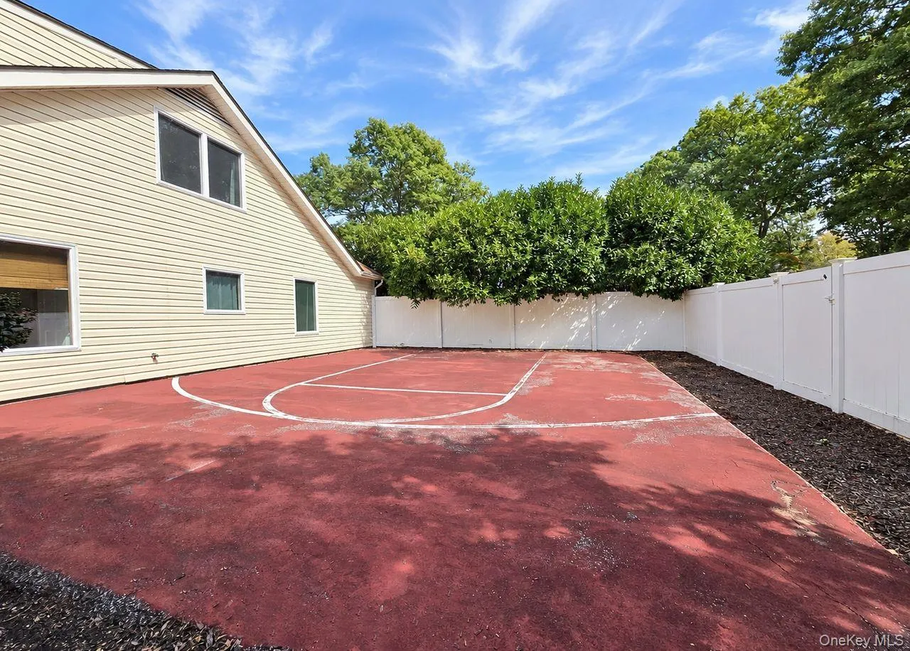 sport court on side of house sport court on side of house