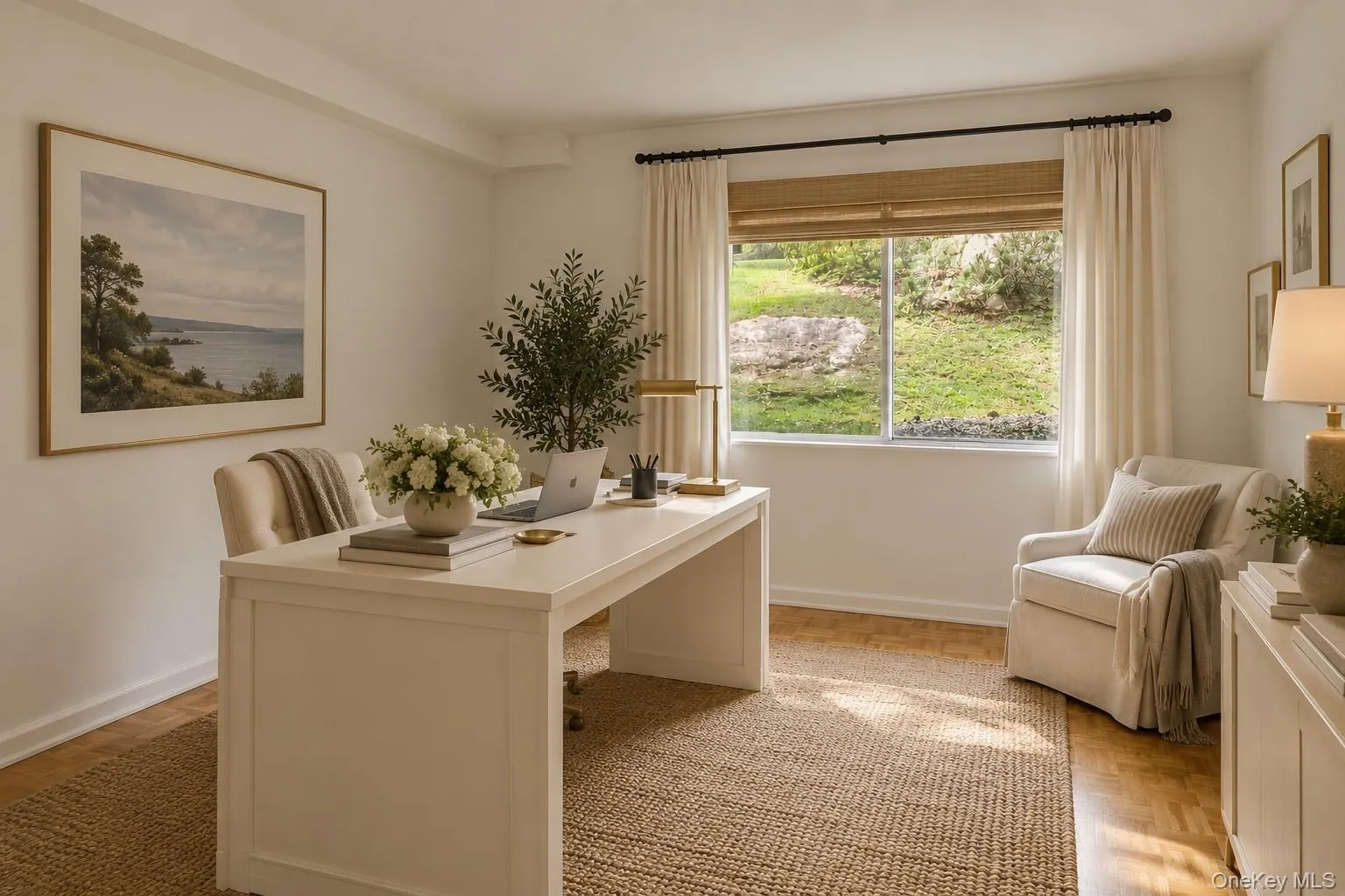 Virtually staged image of what the basement could look like if used as an office. Virtually staged image of what the basement could look like if used as an office.