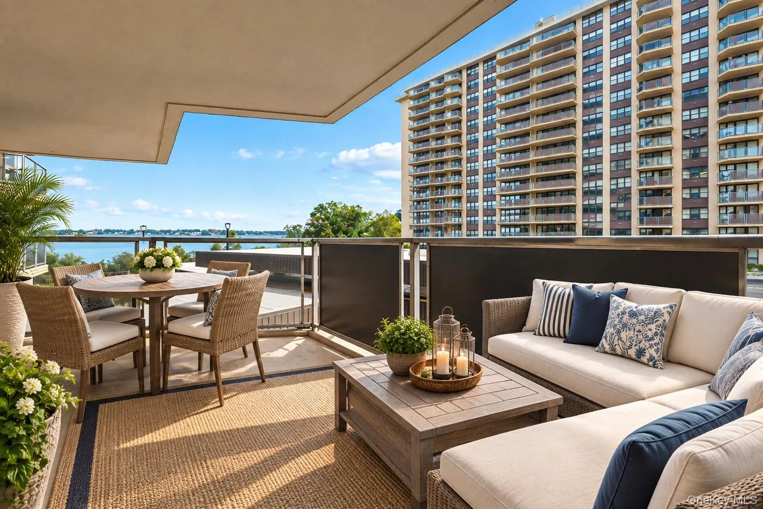 Staged Balcony Overlooking Bay Staged Balcony Overlooking Bay