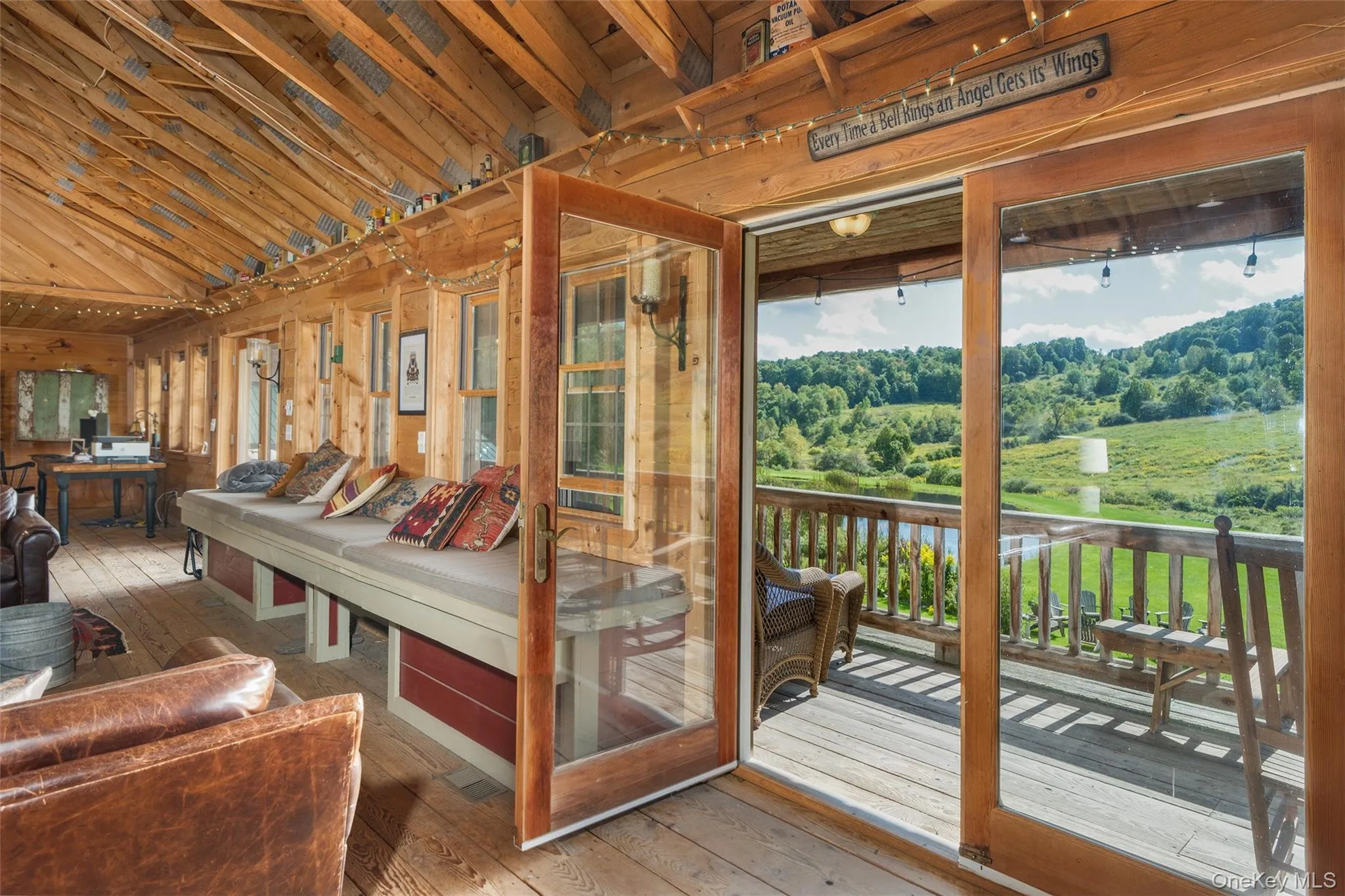 Access to covered porch at the Guest Lodge Access to covered porch at the Guest Lodge