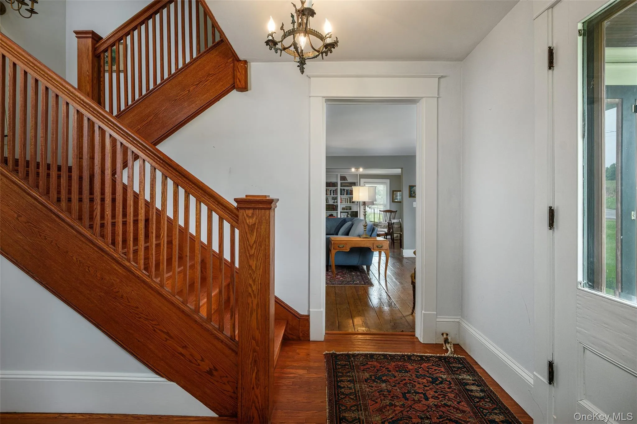 Classic center hall and staircase Classic center hall and staircase
