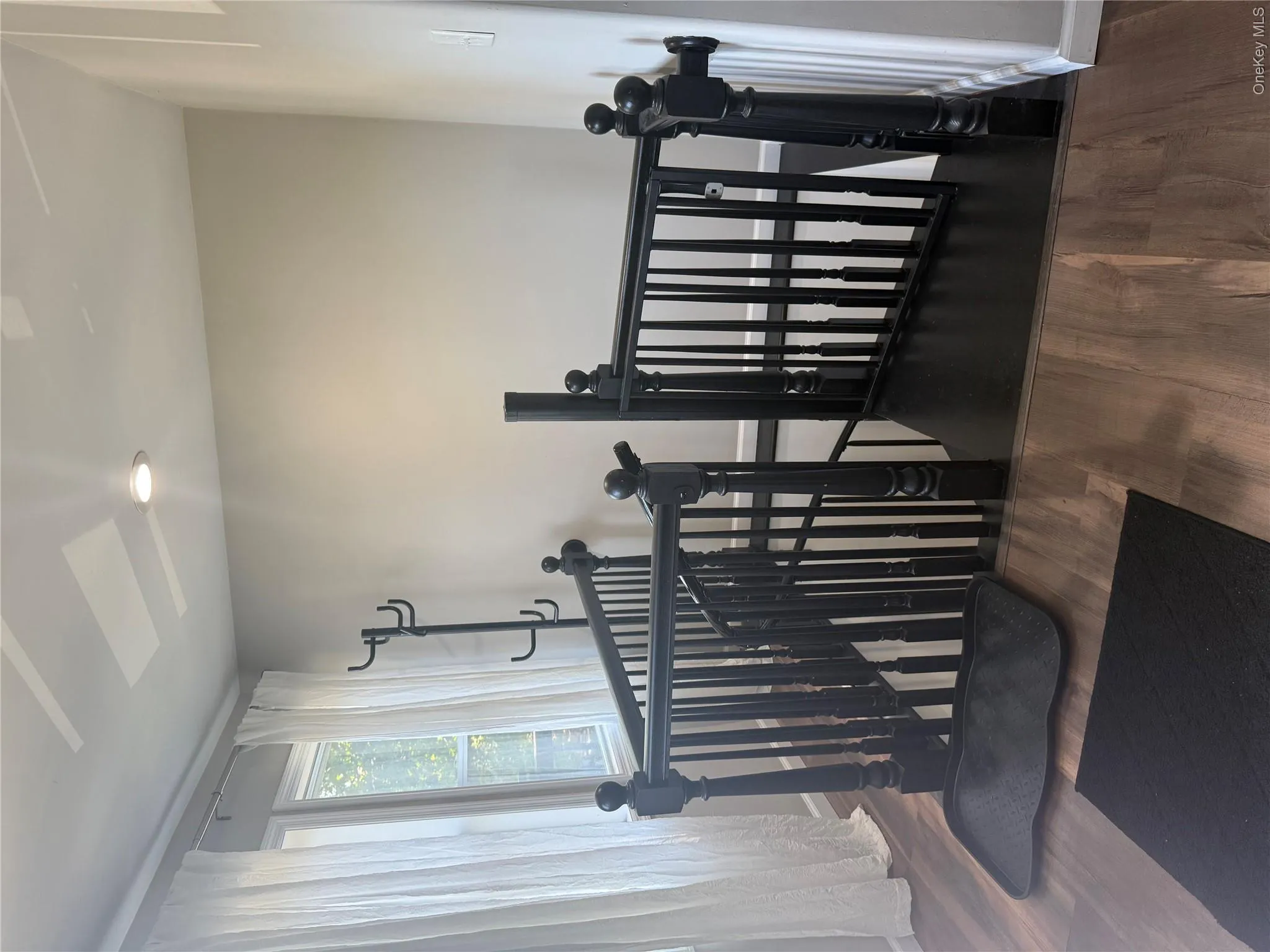 Entrance to spiral stairs to the basement Entrance to spiral stairs to the basement