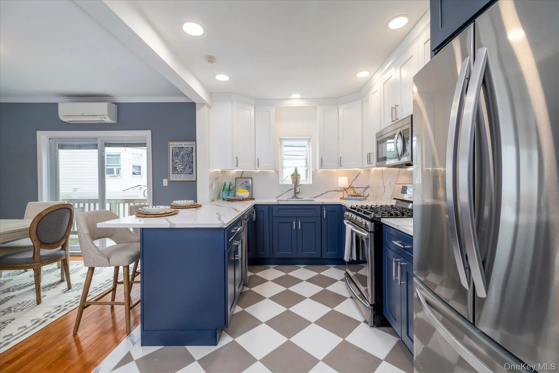 Newly renovated kitchen with stainless steel appliances and gas cooking. Newly renovated kitchen with stainless steel appliances and gas cooking.