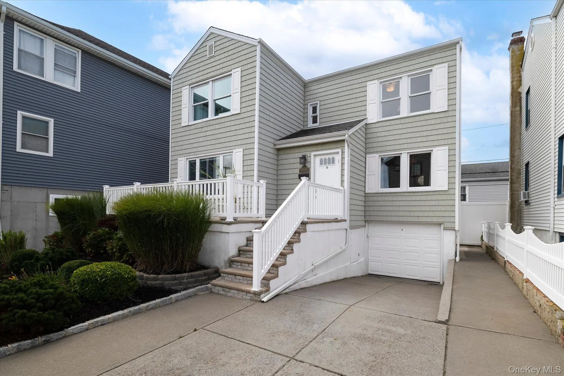 Garage and driveway with parking Garage and driveway with parking