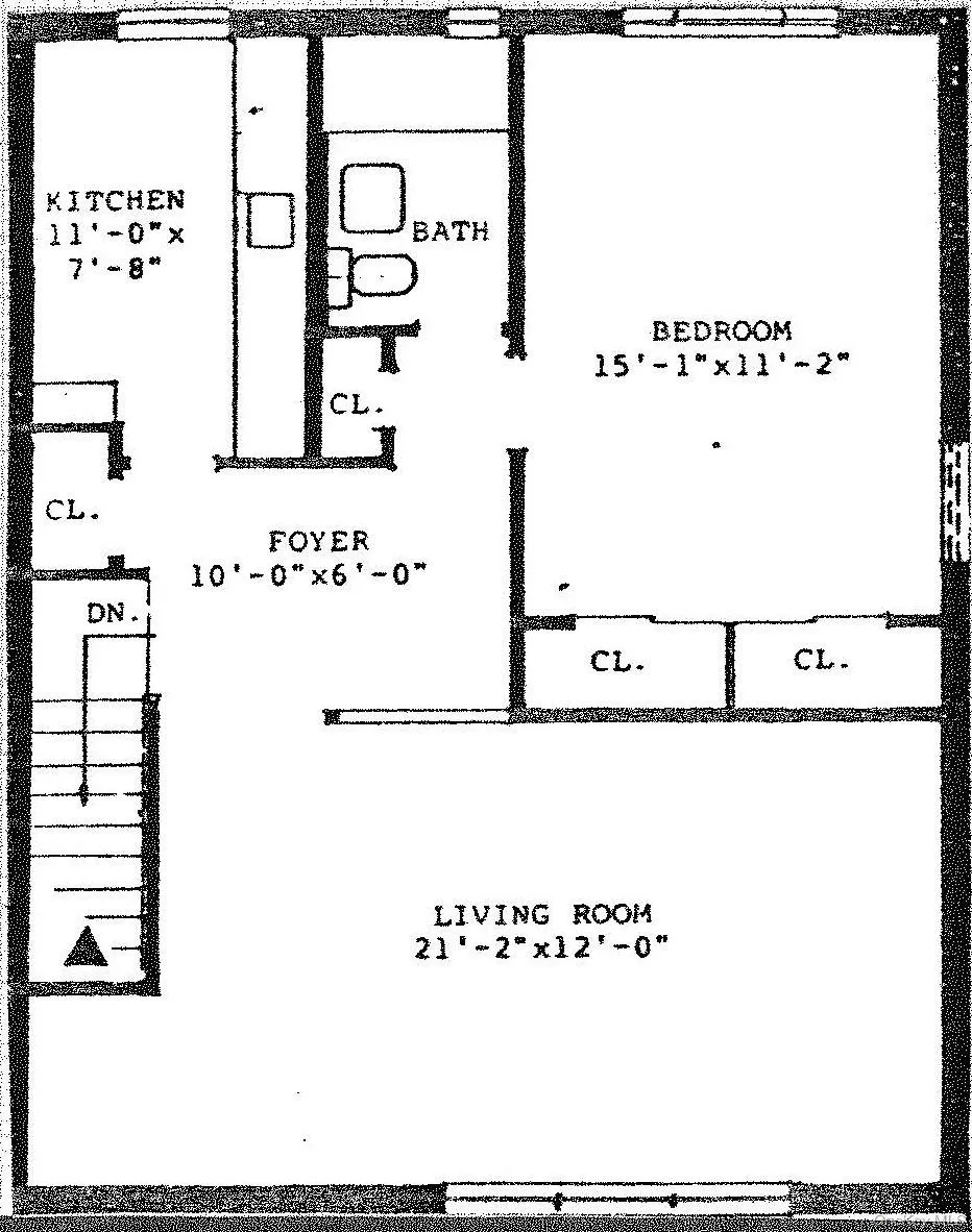Floor Plan .. 735 Sq Ft. Floor Plan .. 735 Sq Ft.